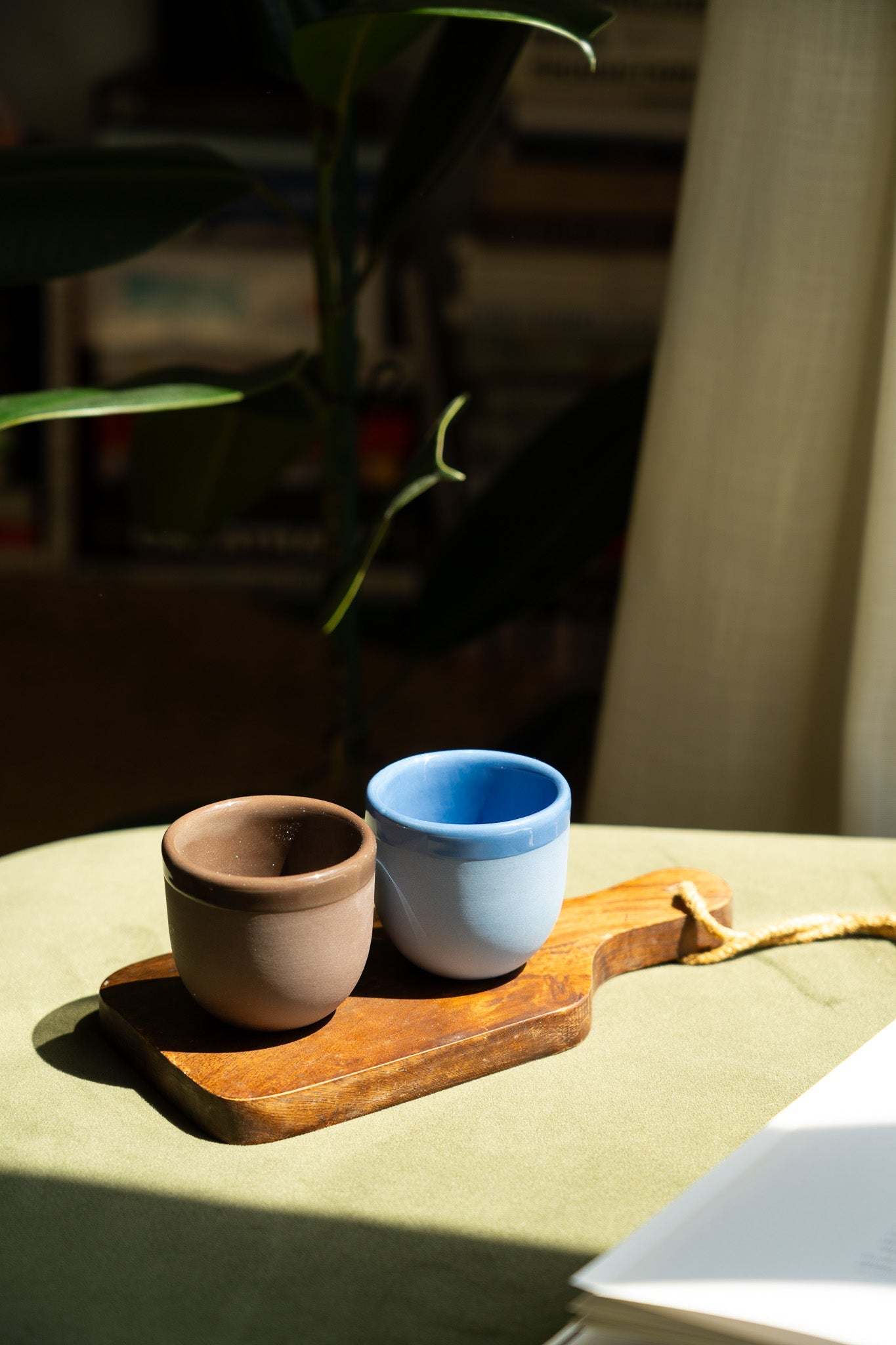 Handgemachte Espressotasse aus Porzellan