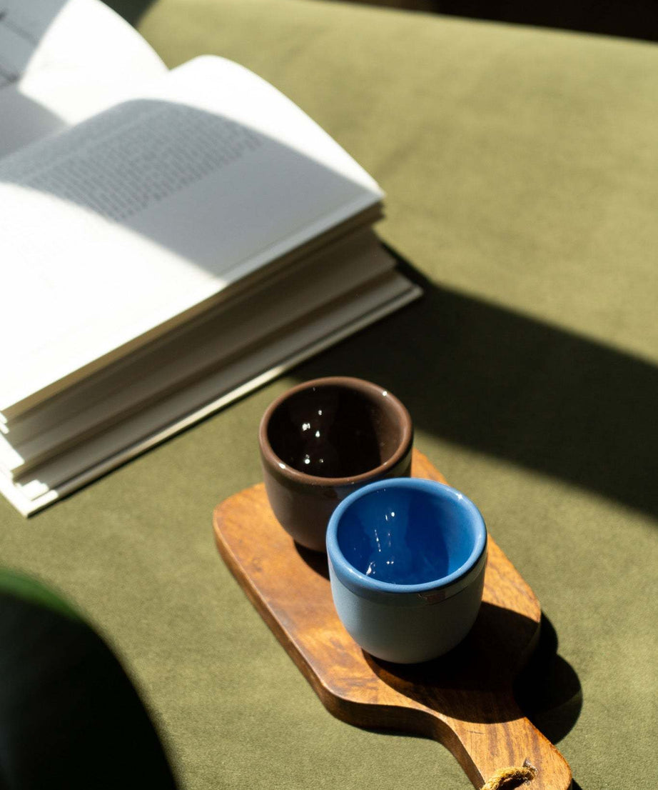 Handgemachte Espressotasse aus Porzellan