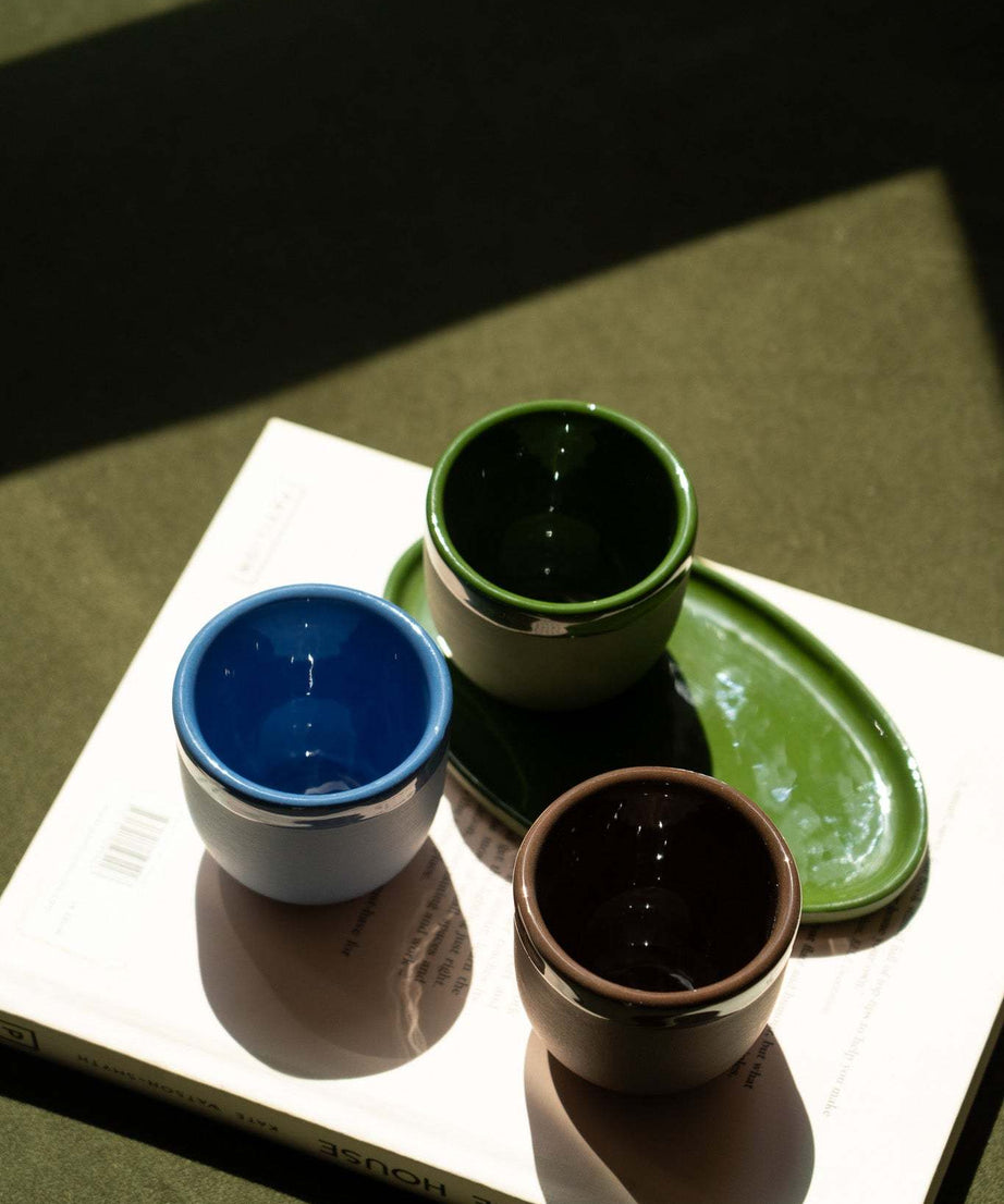 Handgemachte Espressotasse aus Porzellan