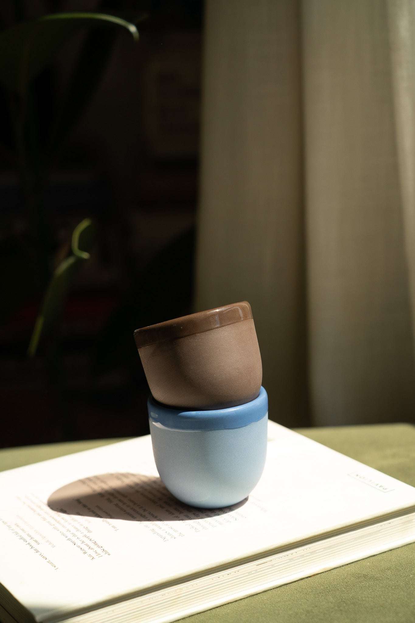 Handgemachte Espressotasse aus Porzellan