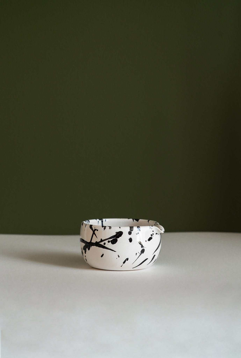 Handmade Matcha Bowl - Speckled or Stroked Pattern