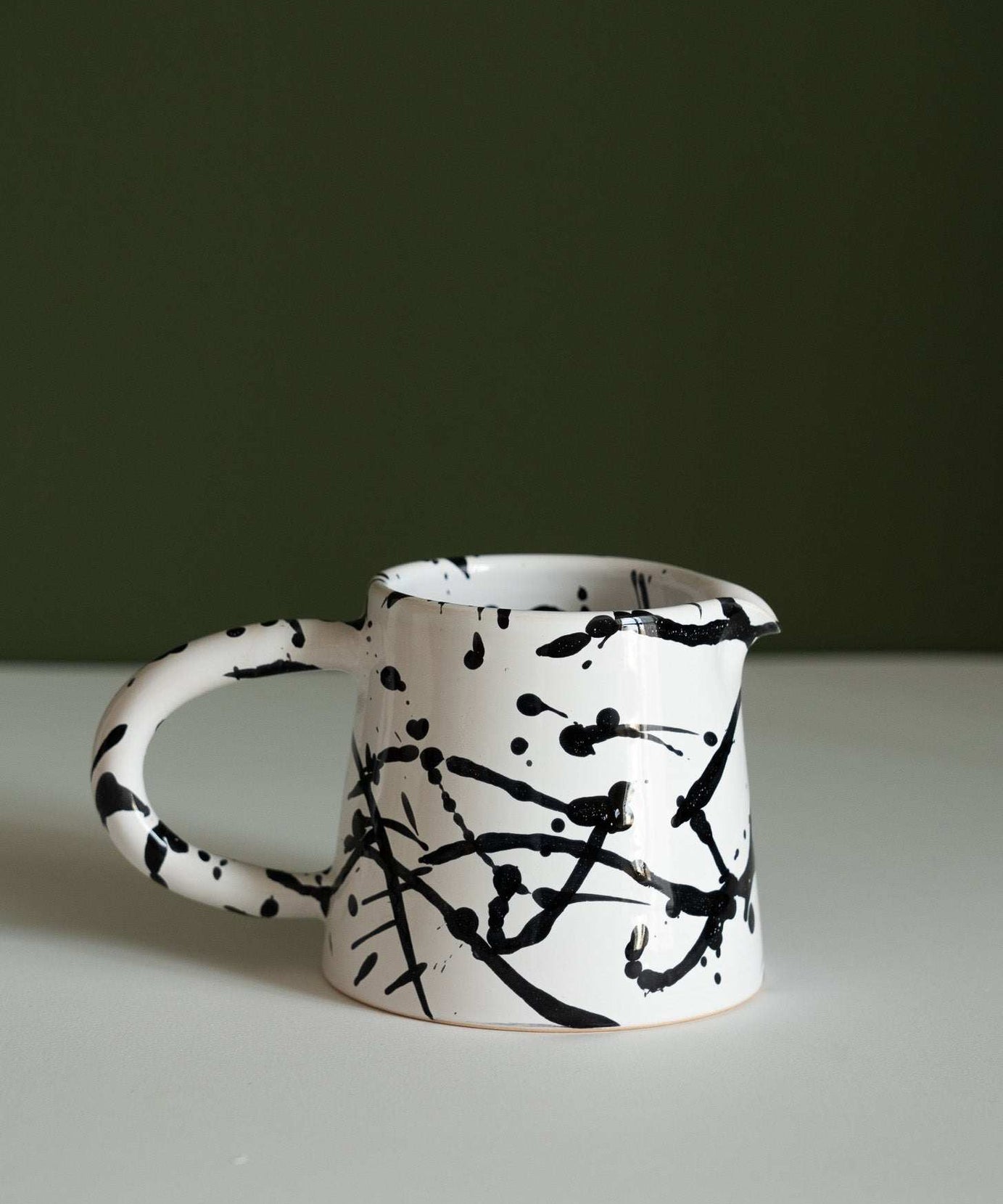 Keramik Pour Over Kaffeeset – Handgemachtes Steingut Dripper & Kännchen Set