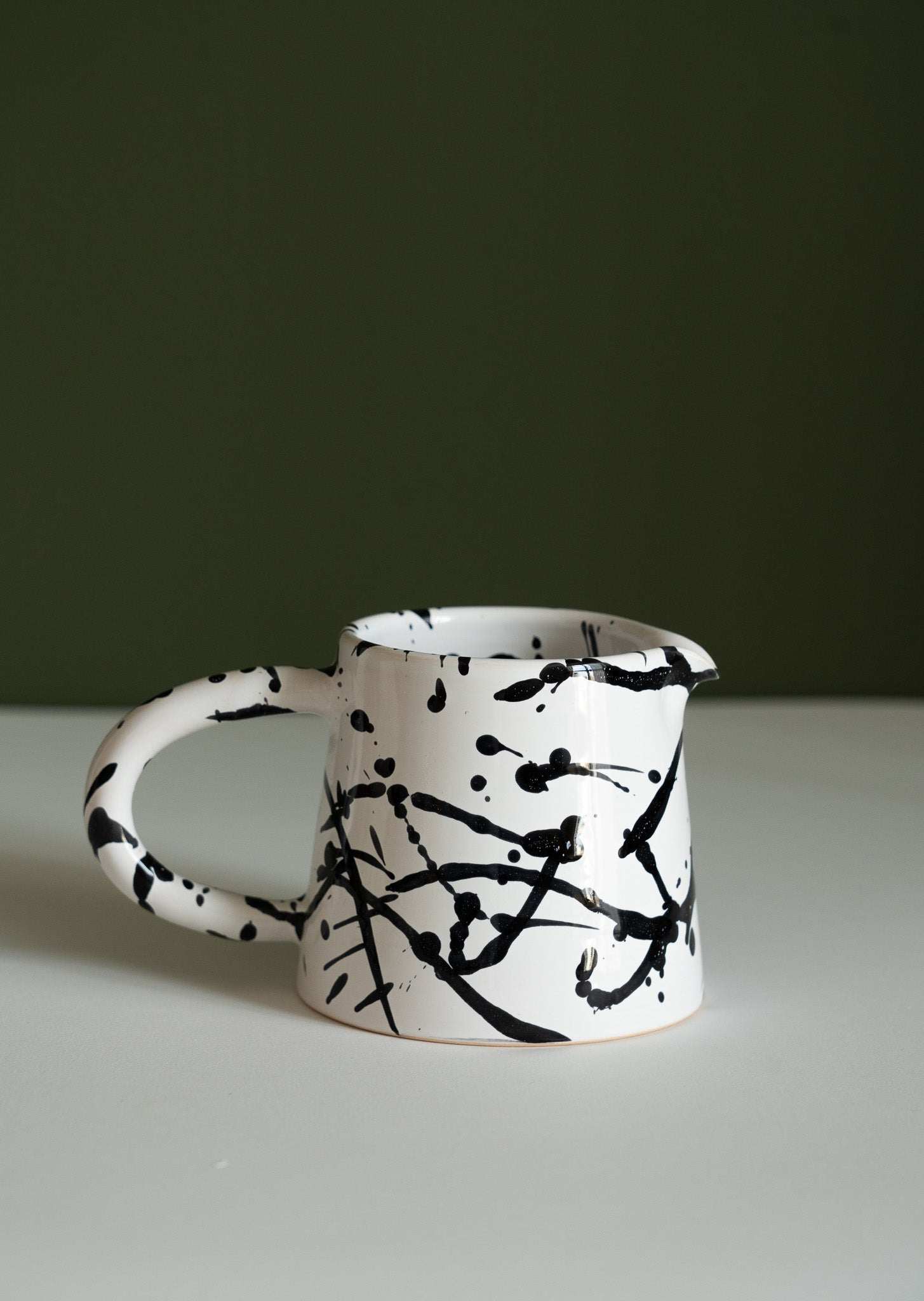 Keramik Pour Over Kaffeeset – Handgemachtes Steingut Dripper & Kännchen Set