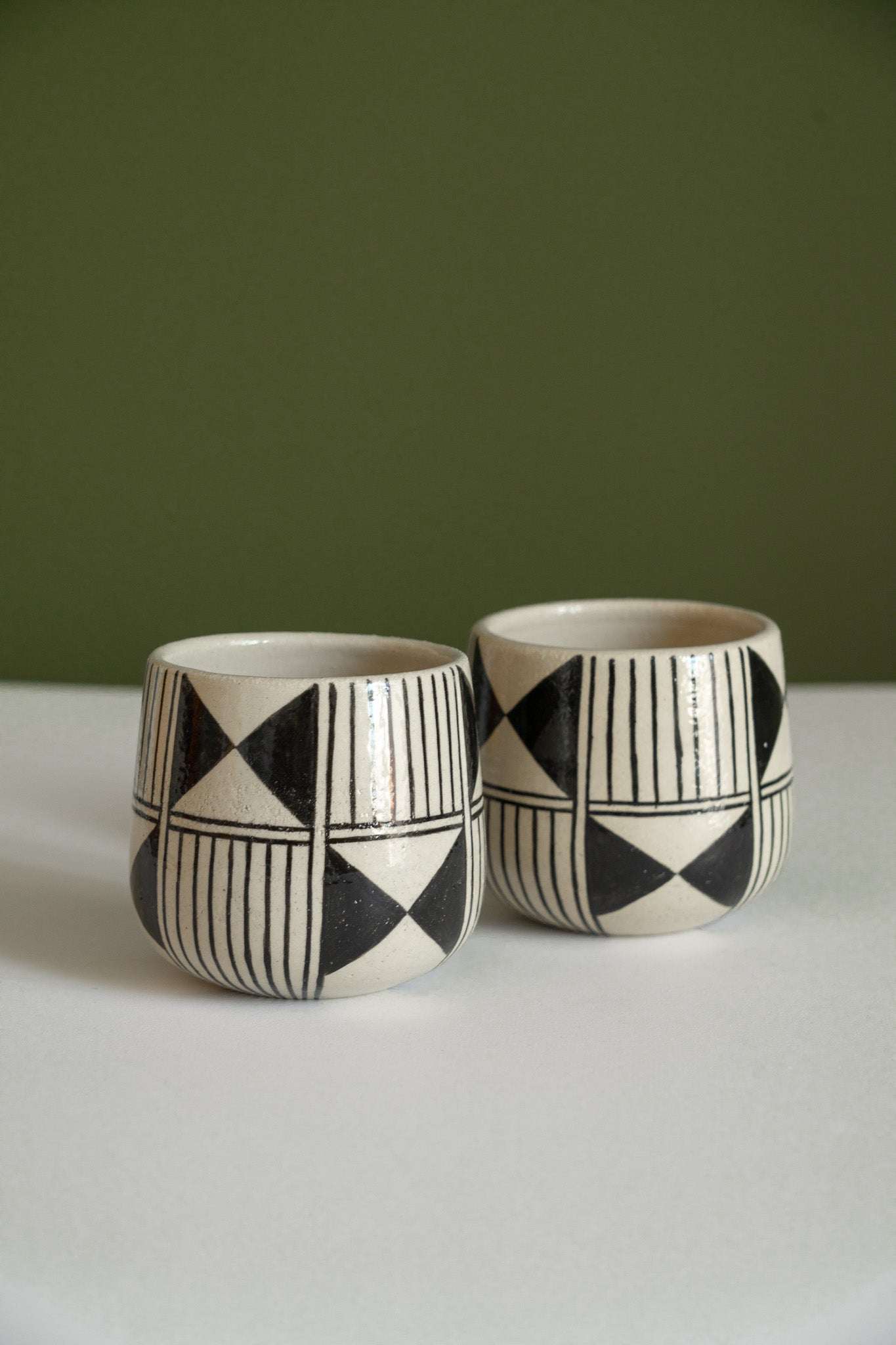 Hand Painted Coffee Mug : Handmade Stoneware Heritage Collection