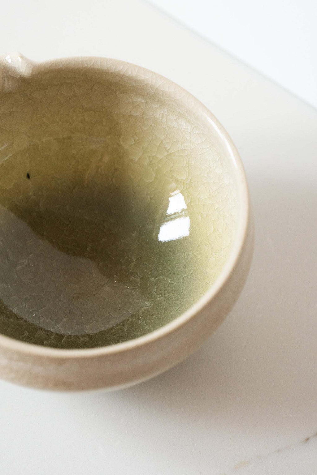 Handmade Ceramic Matcha Bowl with Spout & Matching Cup Set