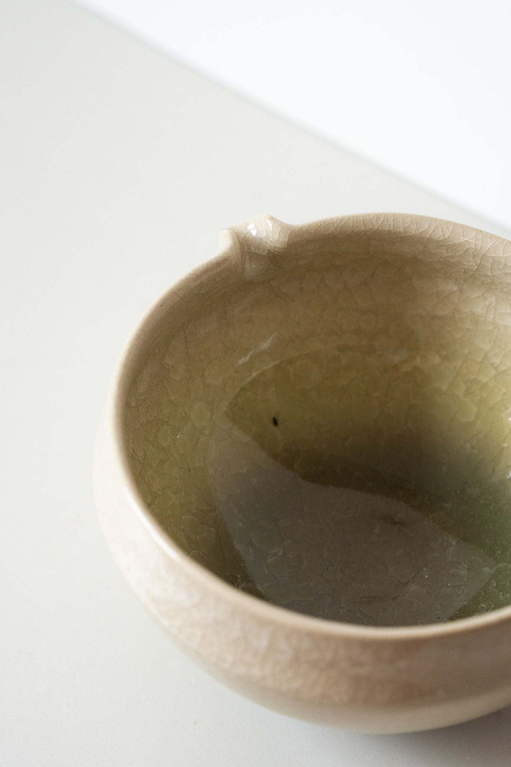 Handmade Ceramic Matcha Bowl with Spout & Matching Cup Set