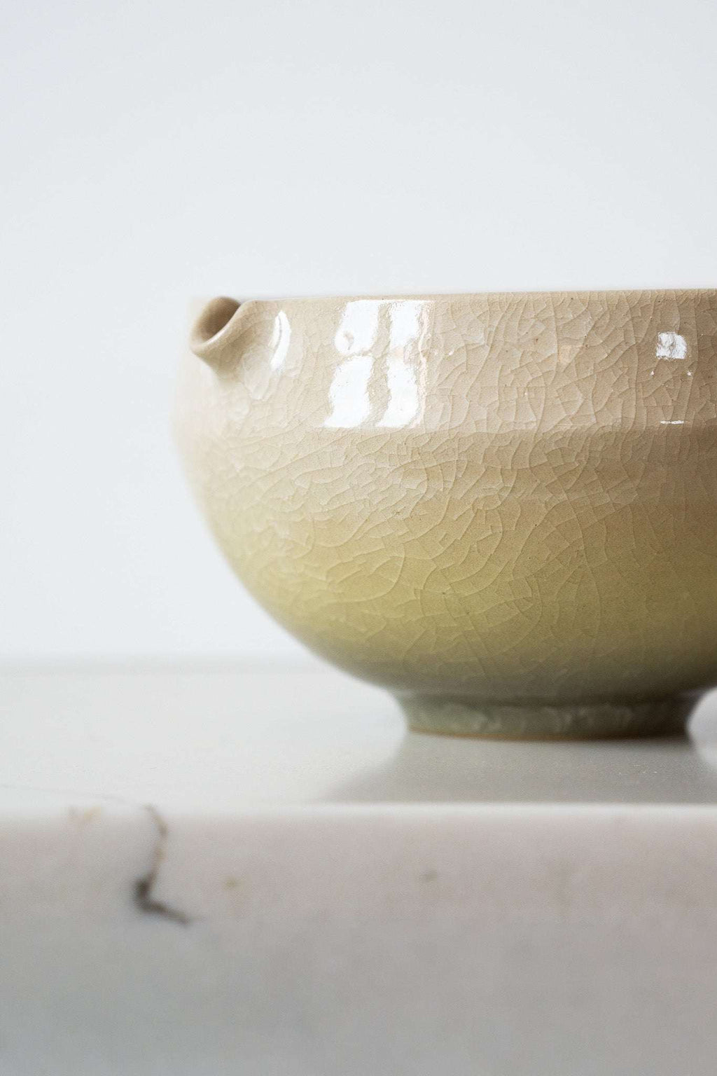 Handmade Ceramic Matcha Bowl with Spout & Matching Cup Set