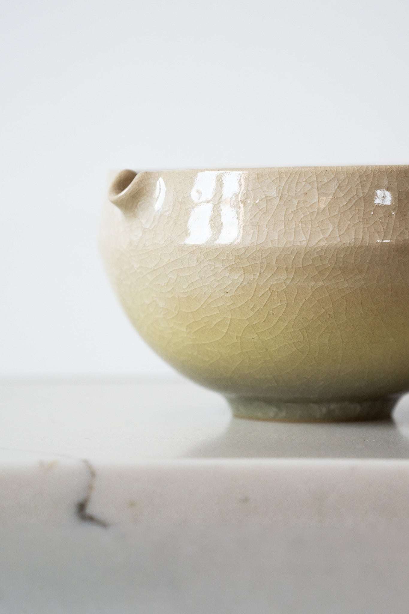 Handmade Ceramic Matcha Bowl with Spout & Matching Cup Set