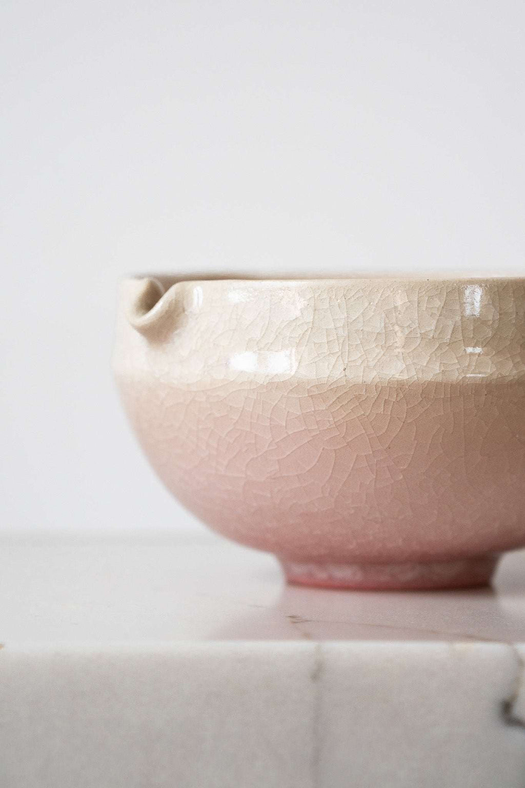 Handmade Ceramic Matcha Bowl with Spout & Matching Cup Set
