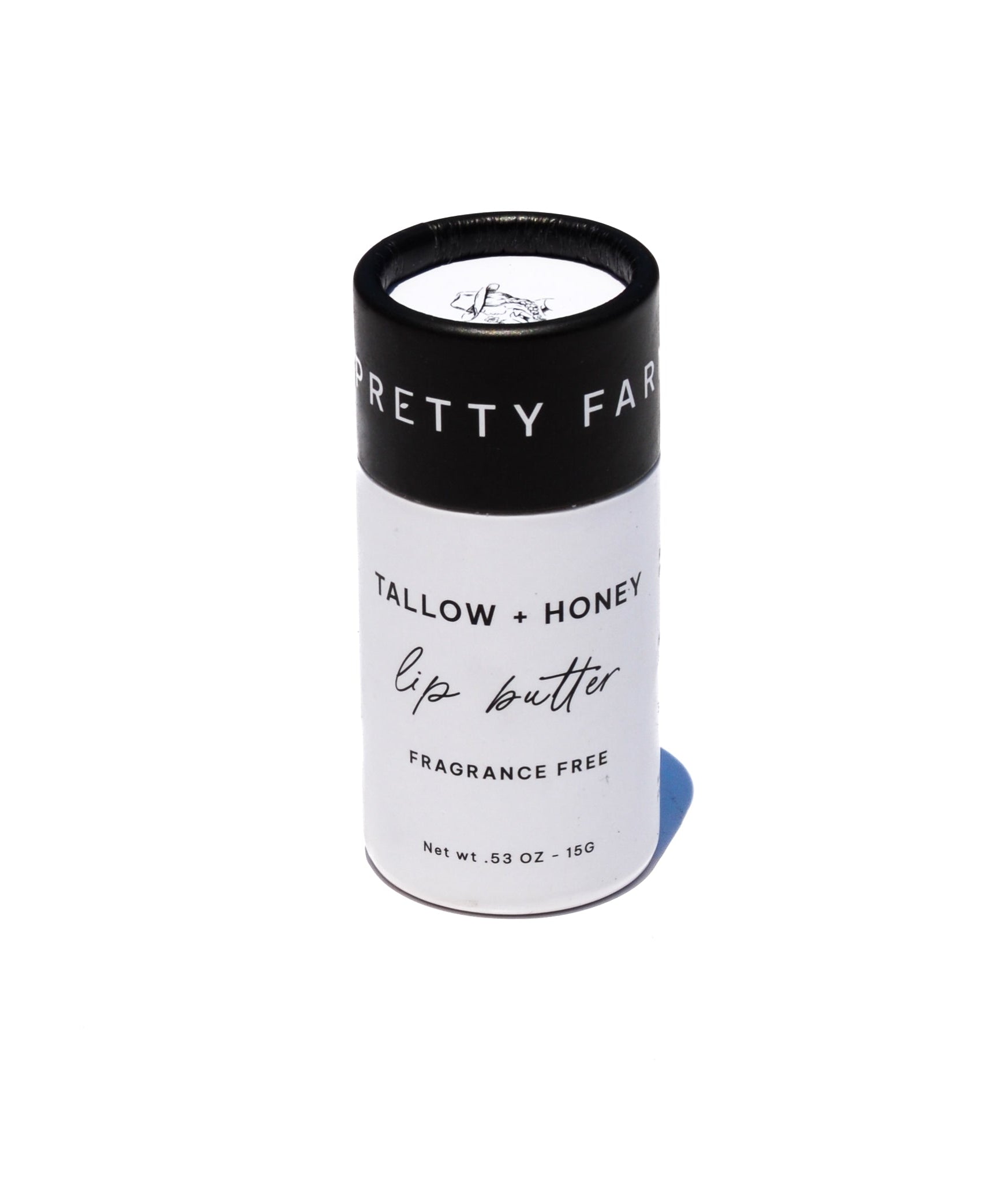 Fragrance Free Tallow + Honey Lip Butter | Eco-Friendly Travel Tube