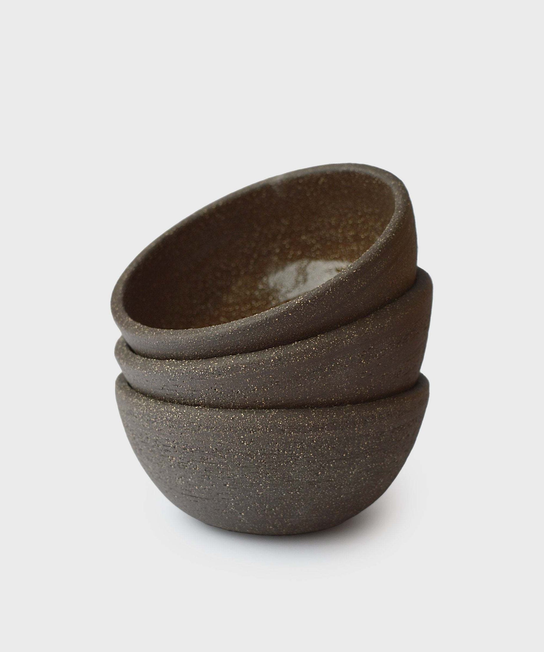 Handgemachte Steingut-Minischale „Pumpernickel“