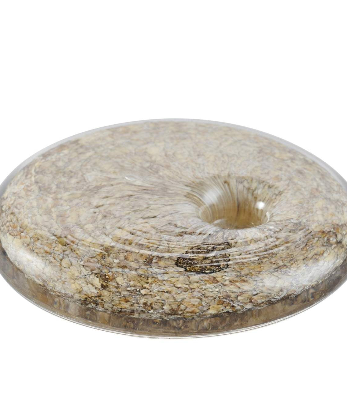 Mundgeblasener Kerzenhalter aus Glas