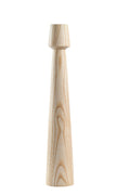 Hand-Carved Wooden Candle Holder