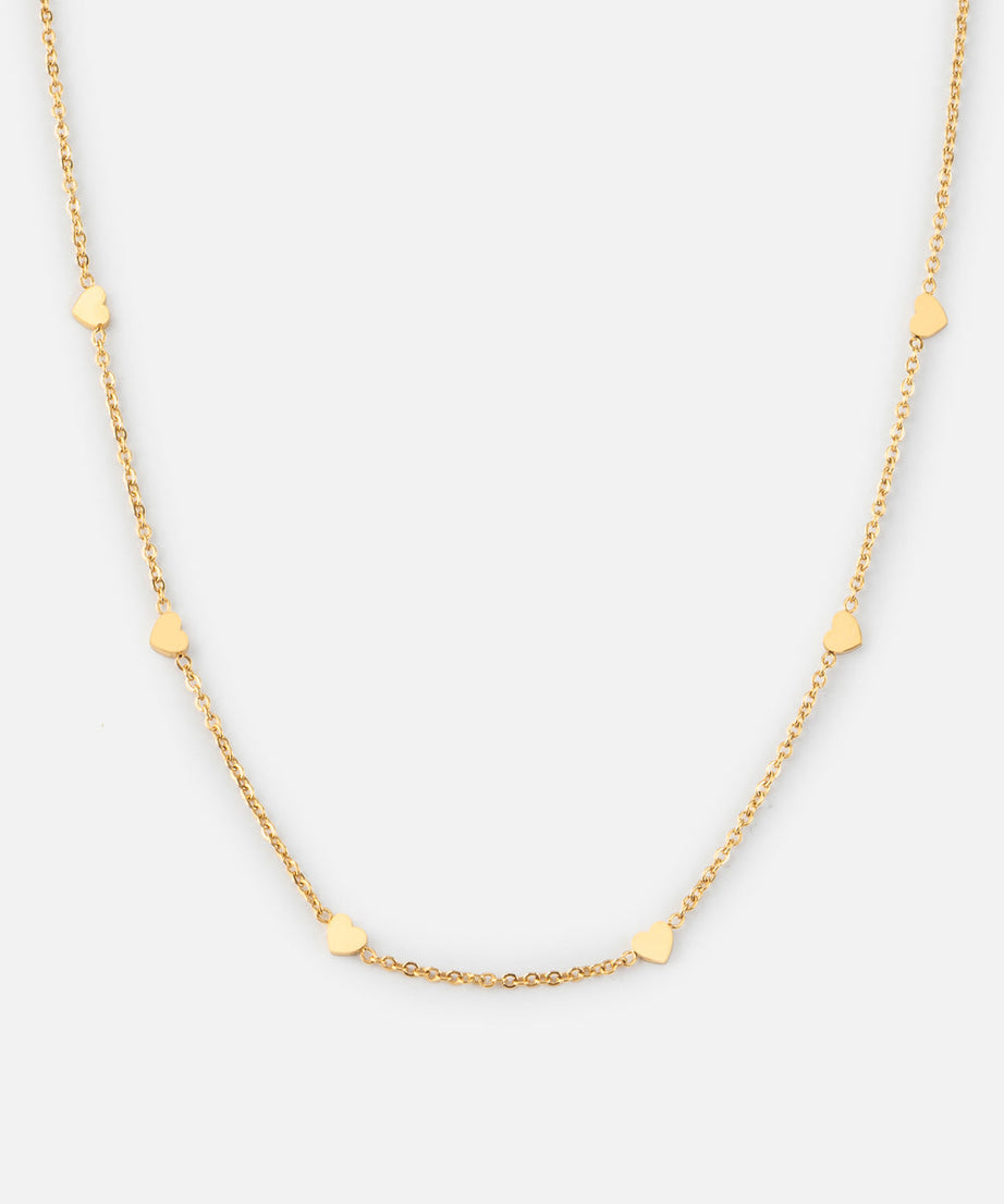 Dainty Heart Link Necklace