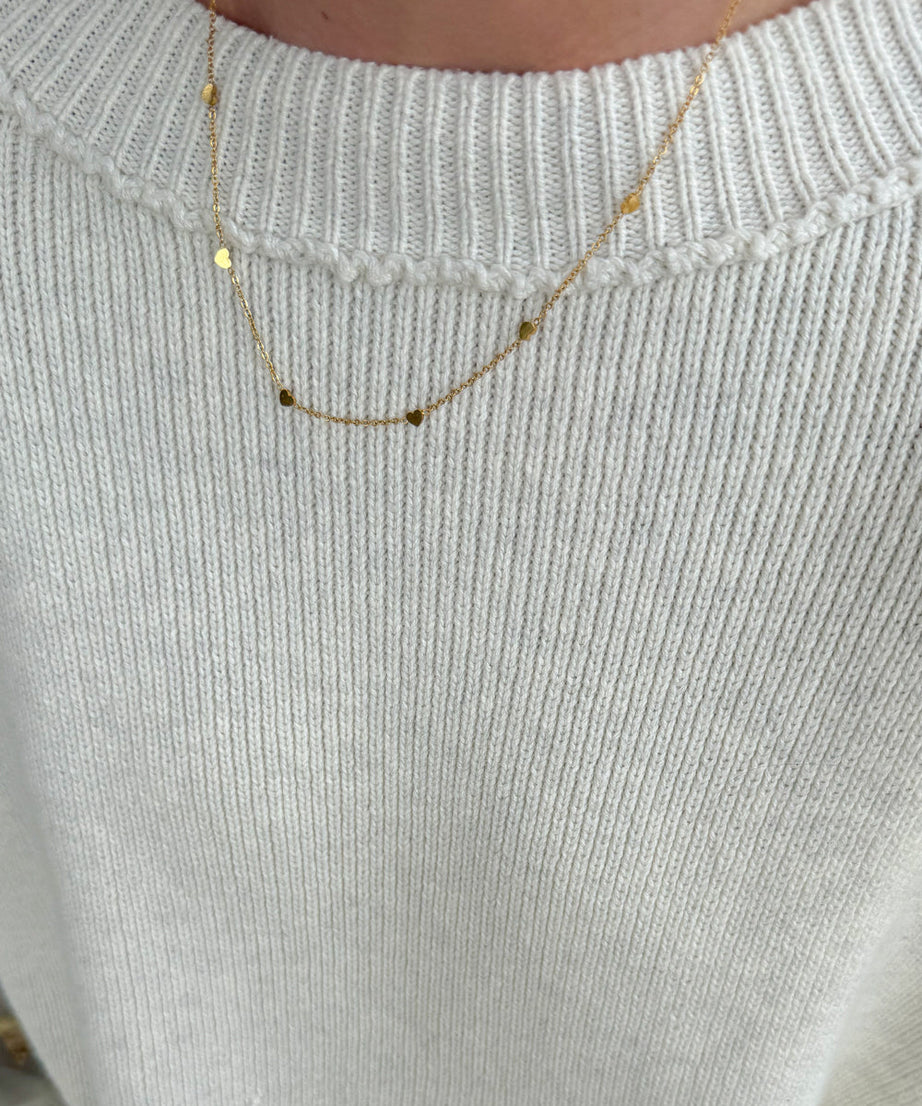 Dainty Heart Link Necklace