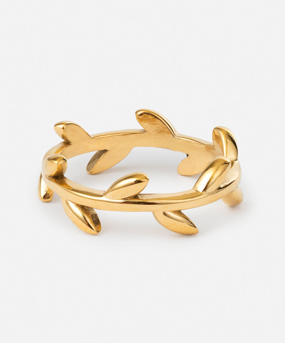 Dainty Olive Branch Ring