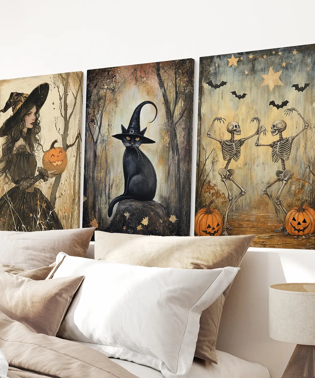 Witchy Halloween Herbst Deko Moderne Wandkunst Druck