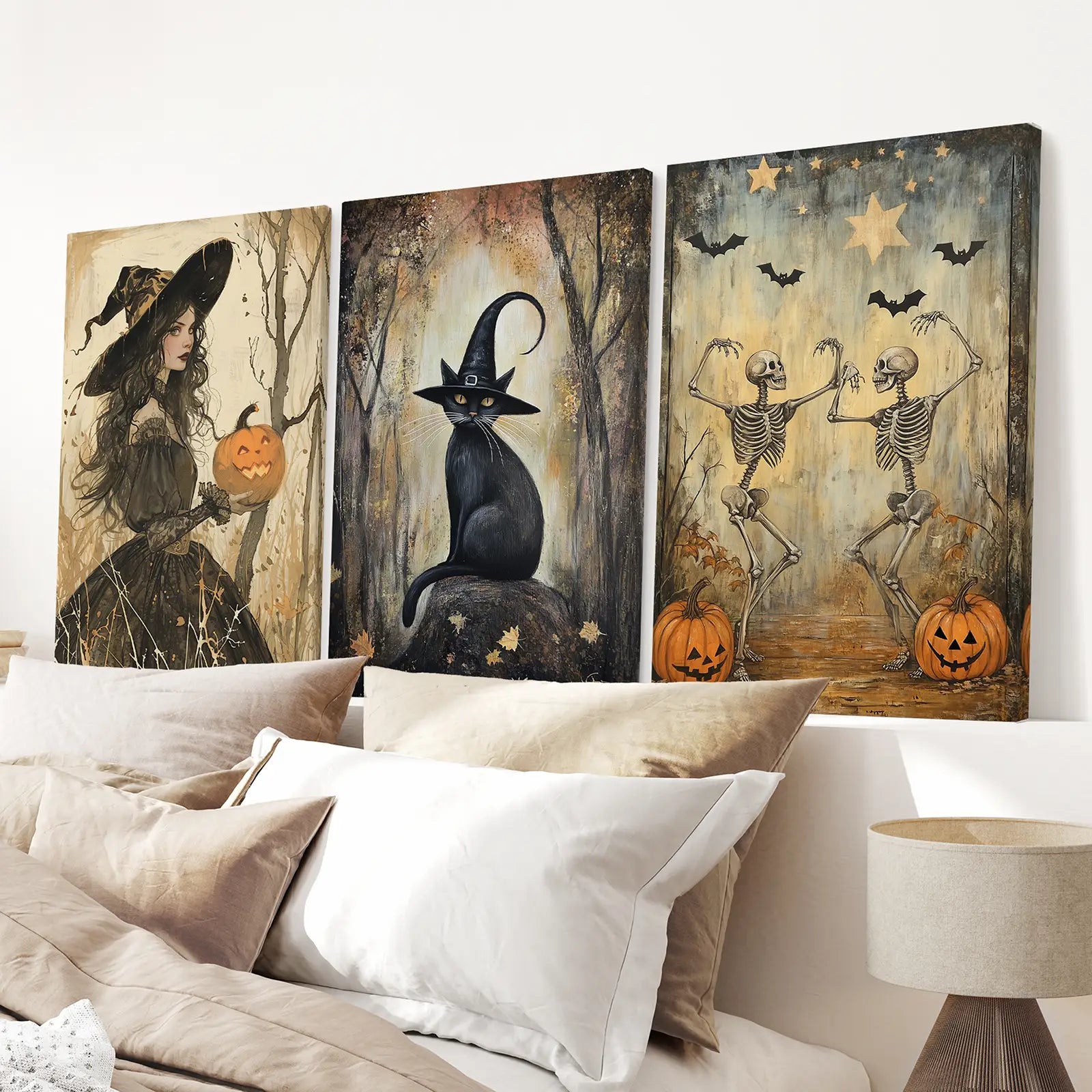 Witchy Halloween Herbst Deko Moderne Wandkunst Druck