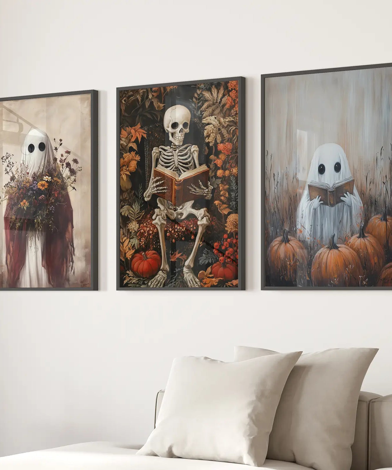 Halloween Skelett Wandkunst Dekorationen Poster