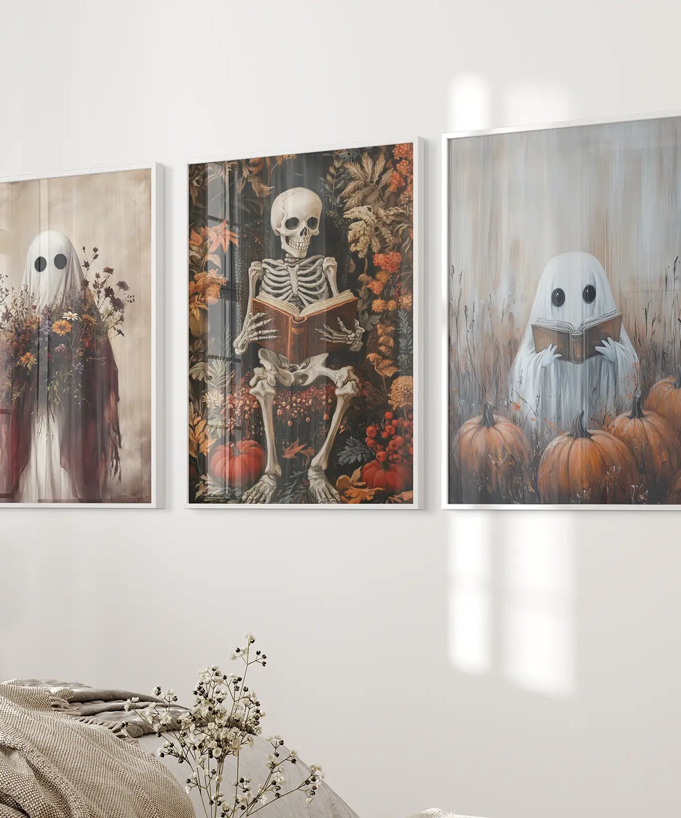 Halloween Skelett Wandkunst Dekorationen Poster