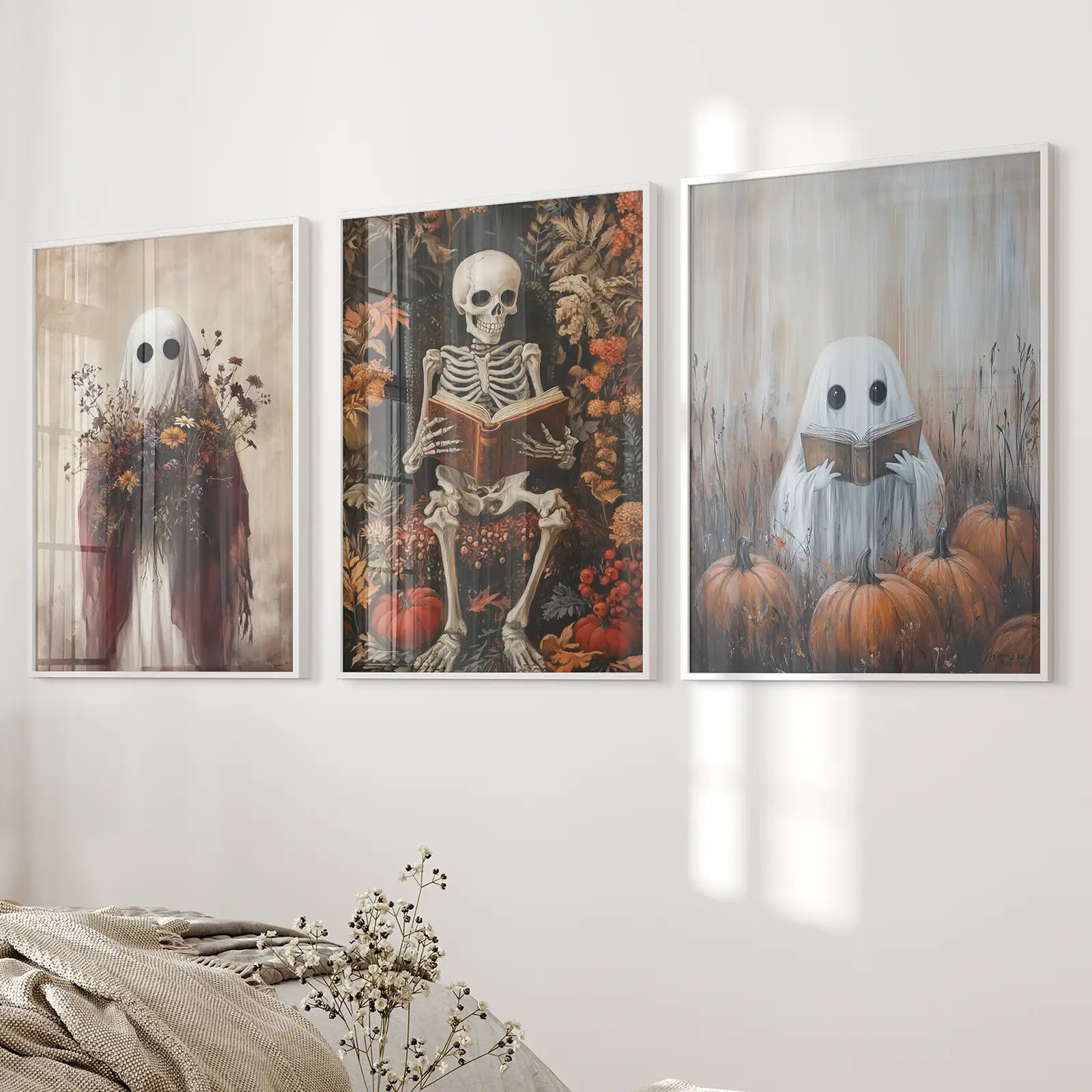 Halloween Skelett Wandkunst Dekorationen Poster