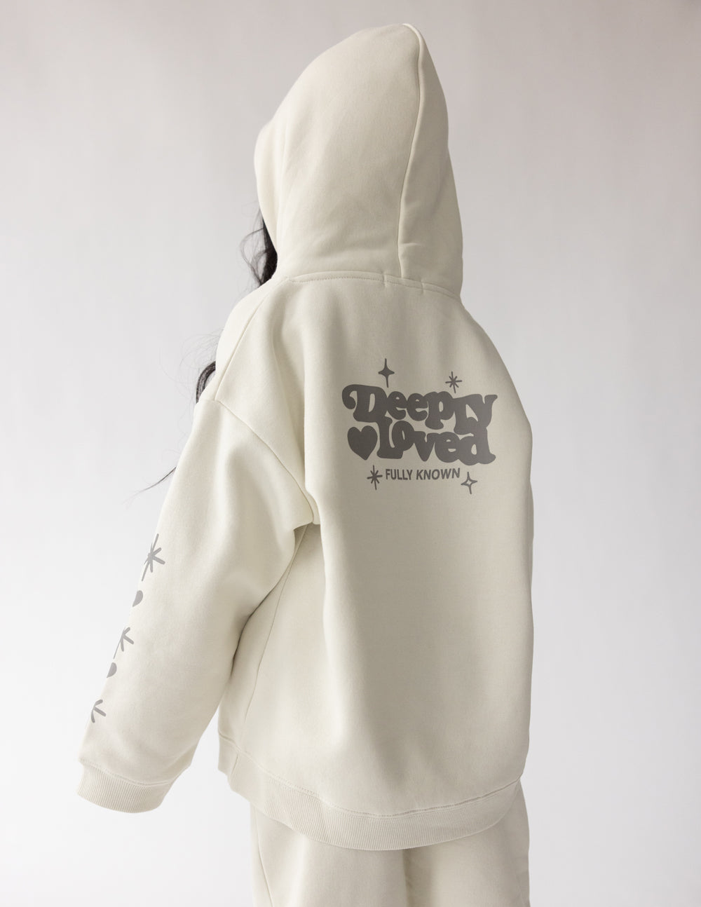 Kinder Hoodie "Liebevoll geliebt"