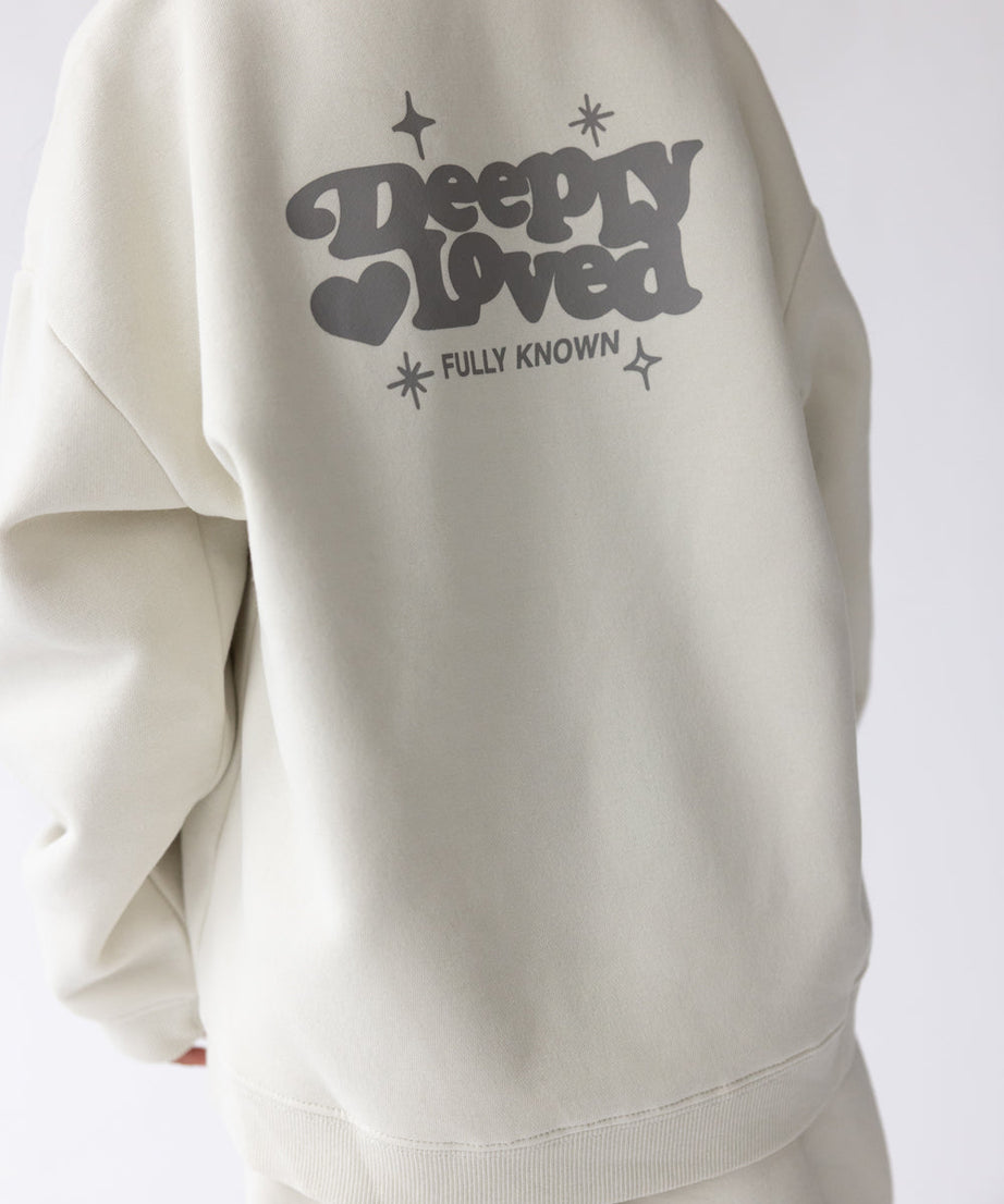 Kinder Hoodie "Liebevoll geliebt"