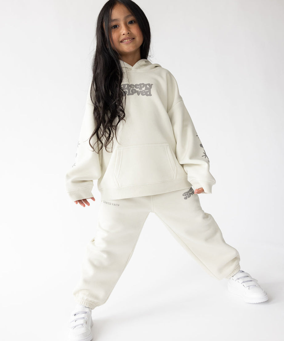 Kinder Hoodie "Liebevoll geliebt"