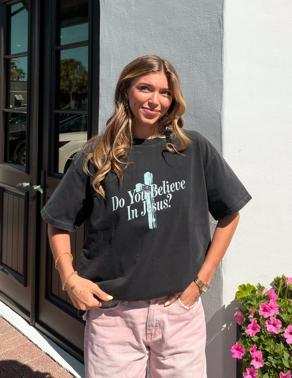 Do You Believe in Jesus Heavyweight Tee