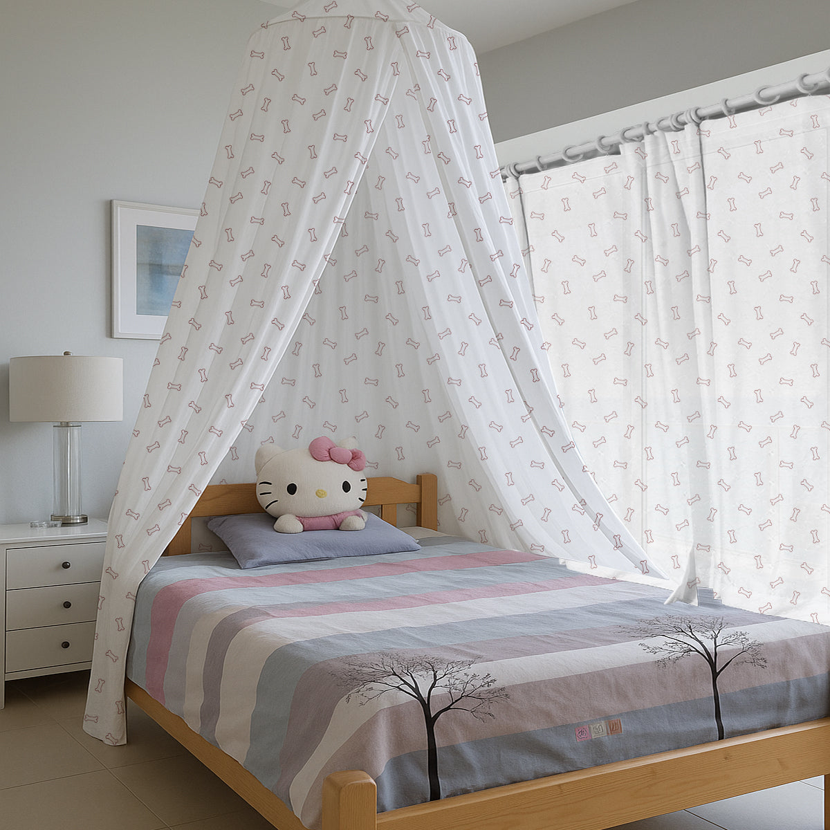 Dog Bones Printed Canopy