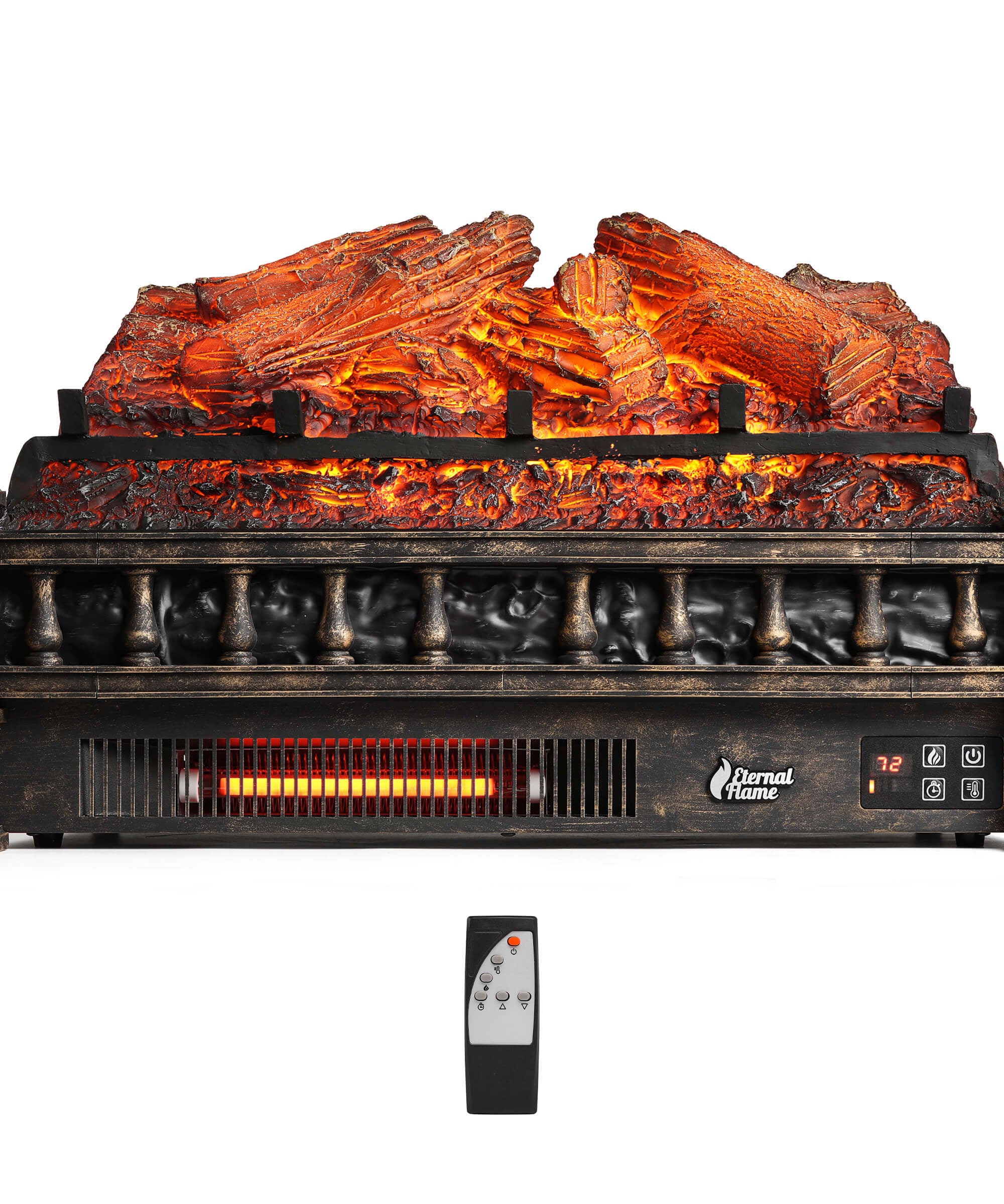 (Open) Eternal Flame EF23-LG Electric Fireplace Logs