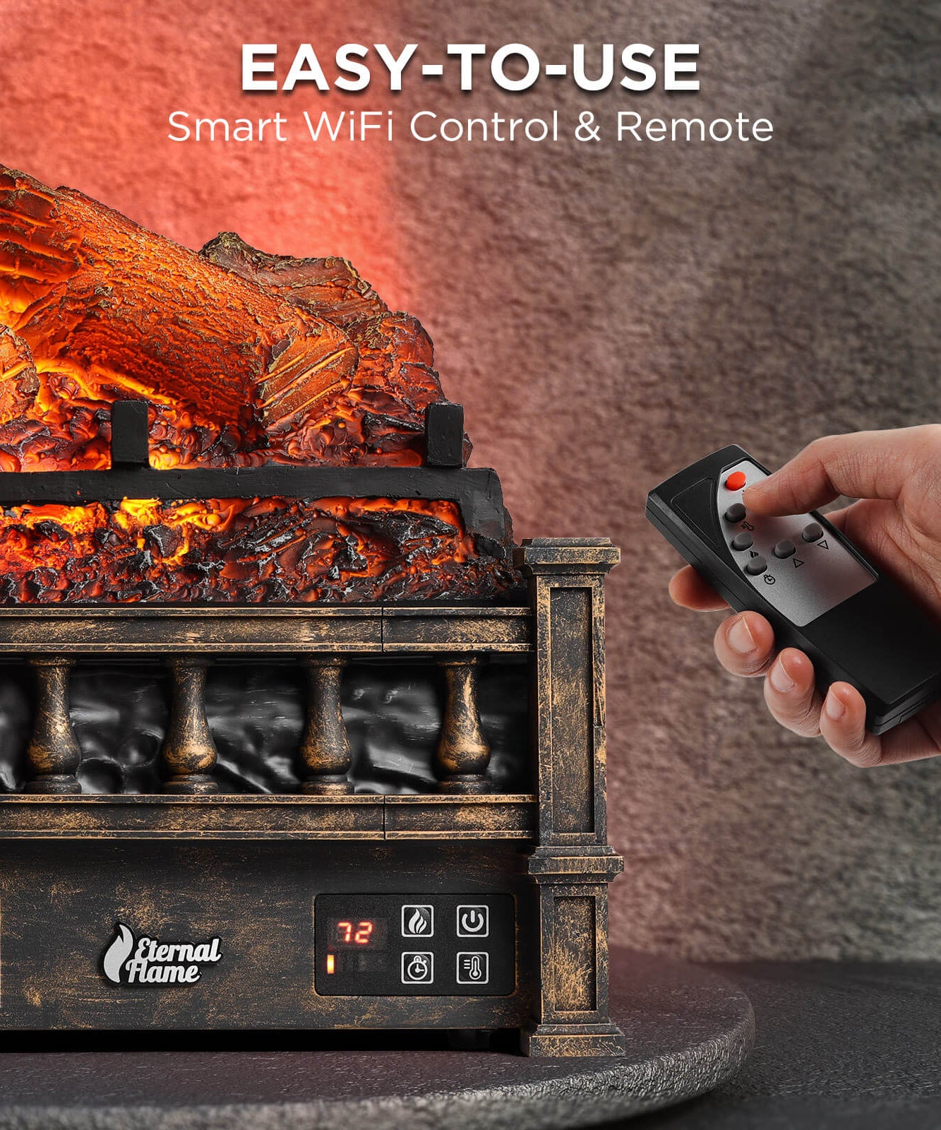 Eternal Flame EF23-LG Electric Fireplace Logs
