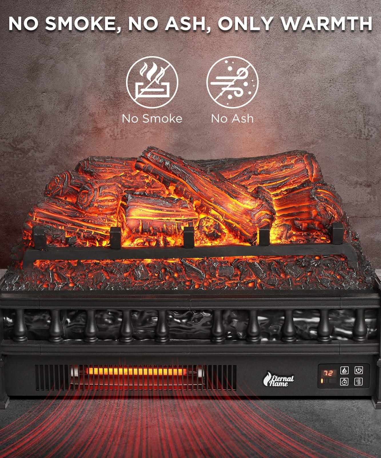 Eternal Flame EF23-PB Electric Fireplace Logs