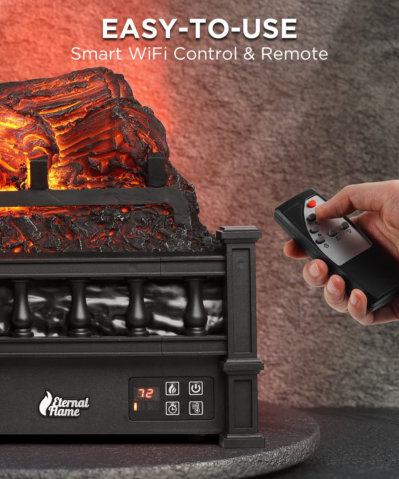 Eternal Flame EF23-PB Electric Fireplace Logs