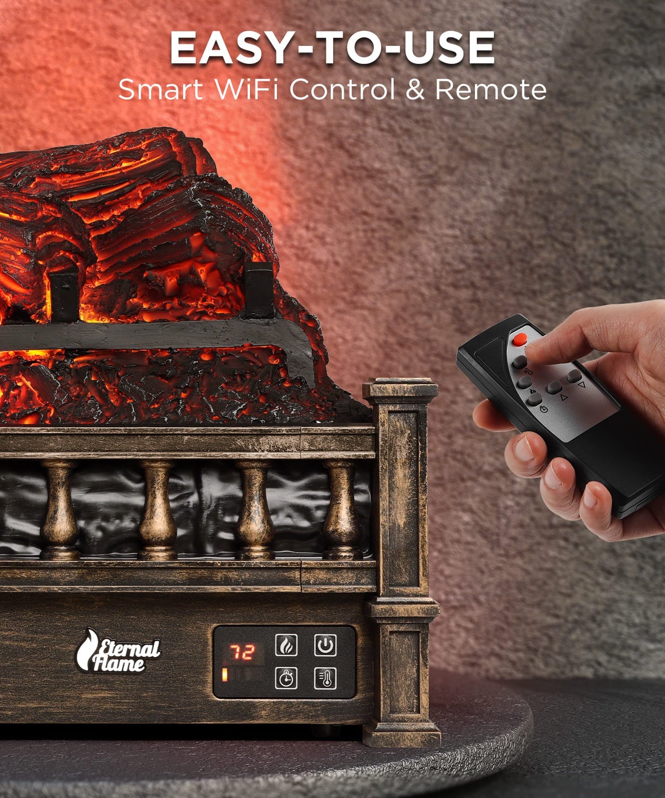Eternal Flame EF23-PB Electric Fireplace Logs