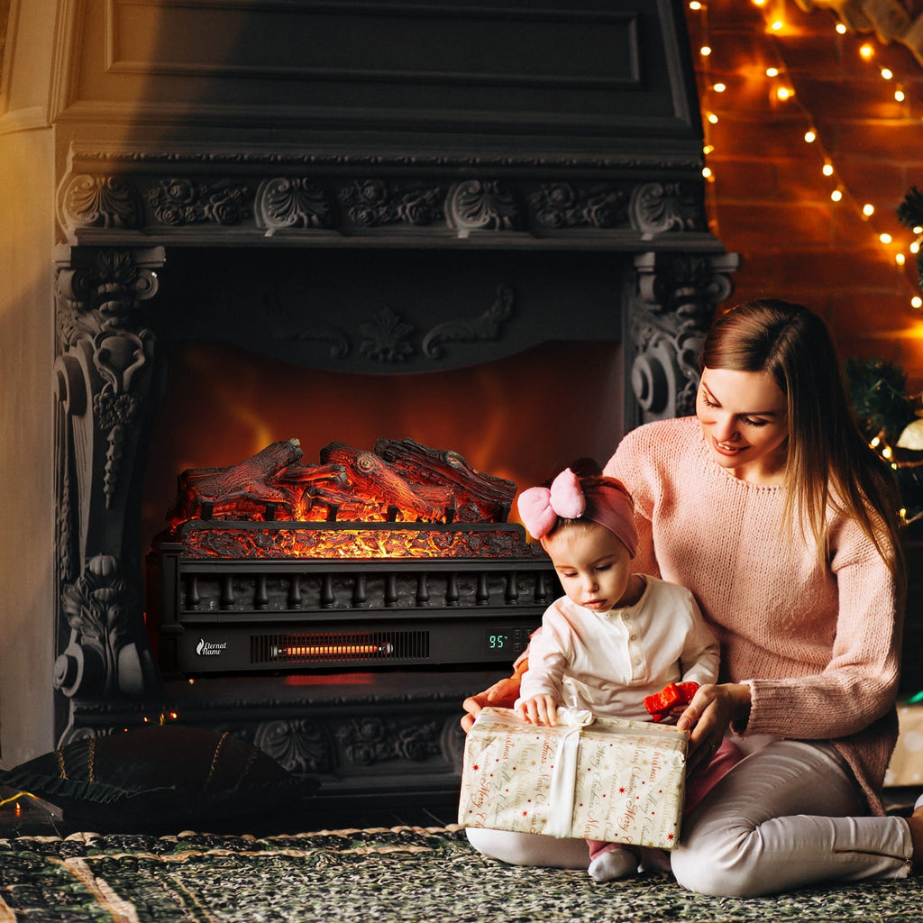 (Open Box) Eternal Flame EF26-LG Smart Electric Fireplace Logs, WiFi Enabled