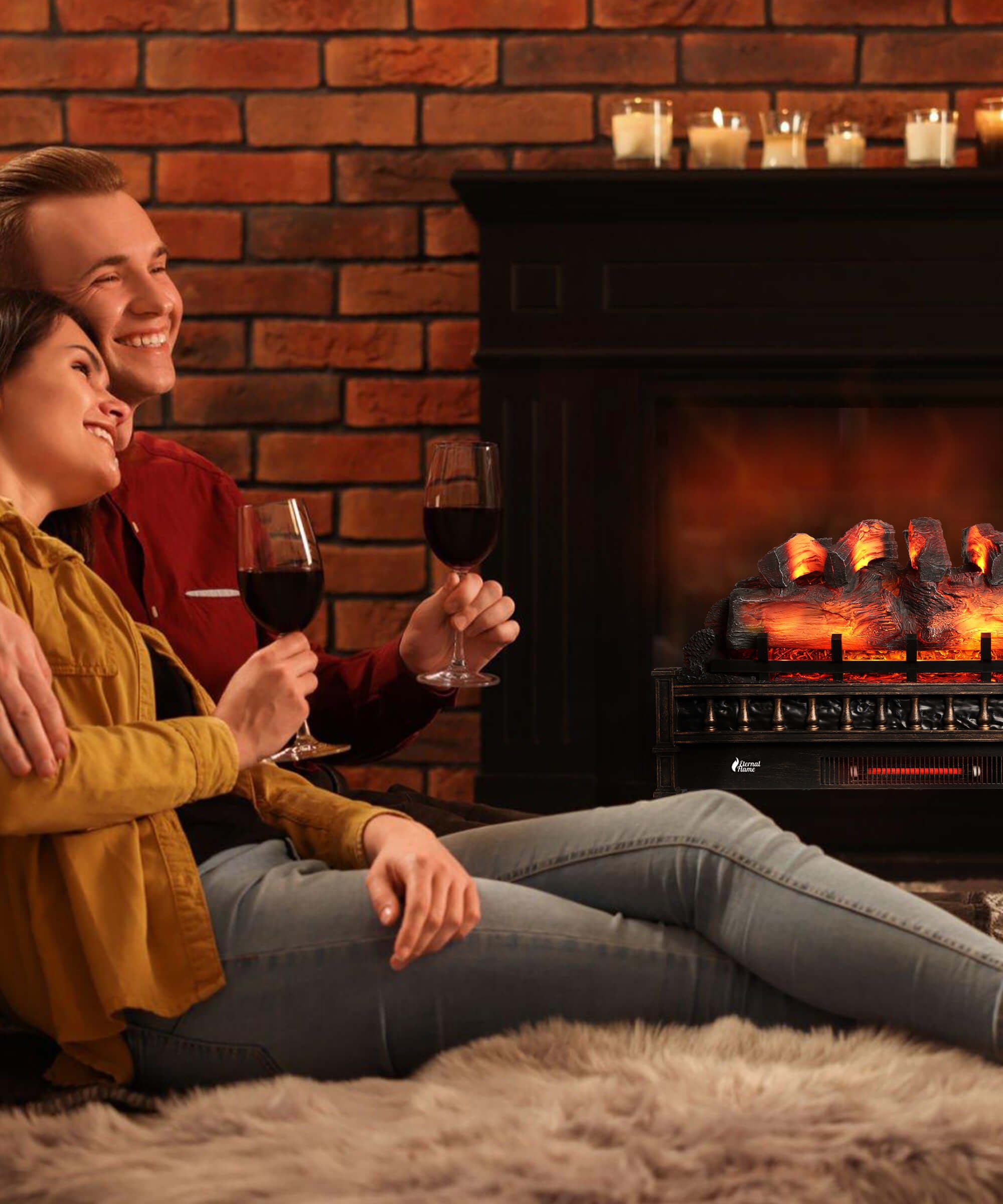 Eternal Flame EF30-PB Electric Fireplace Logs