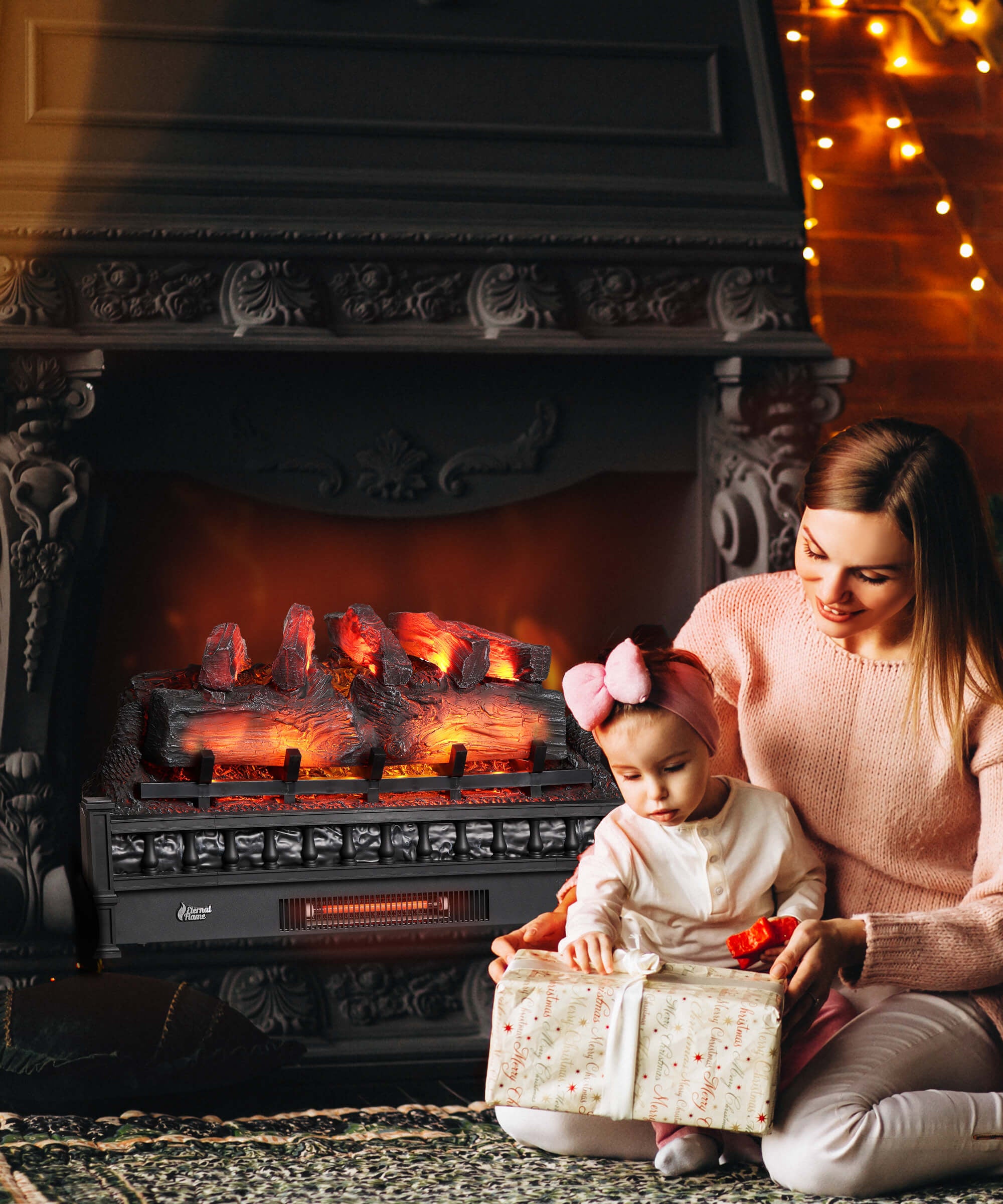 Eternal Flame EF30-PB Electric Fireplace Logs