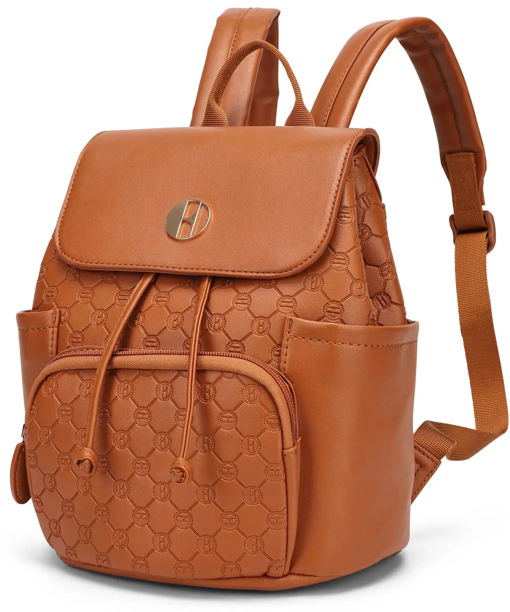 Compass 10L Mini-Rucksack aus veganem Leder mit Monogramm