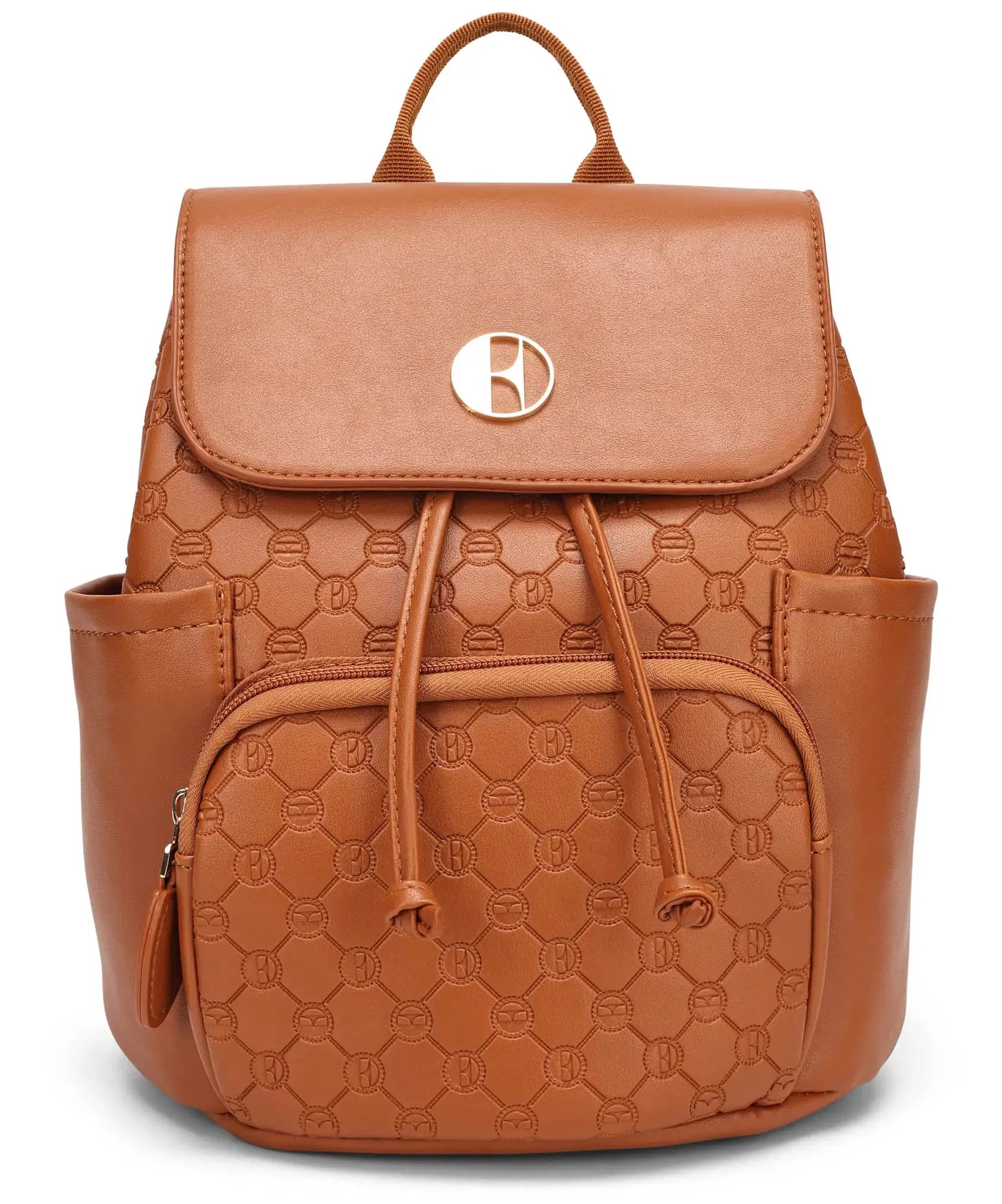Compass 10L Mini-Rucksack aus veganem Leder mit Monogramm