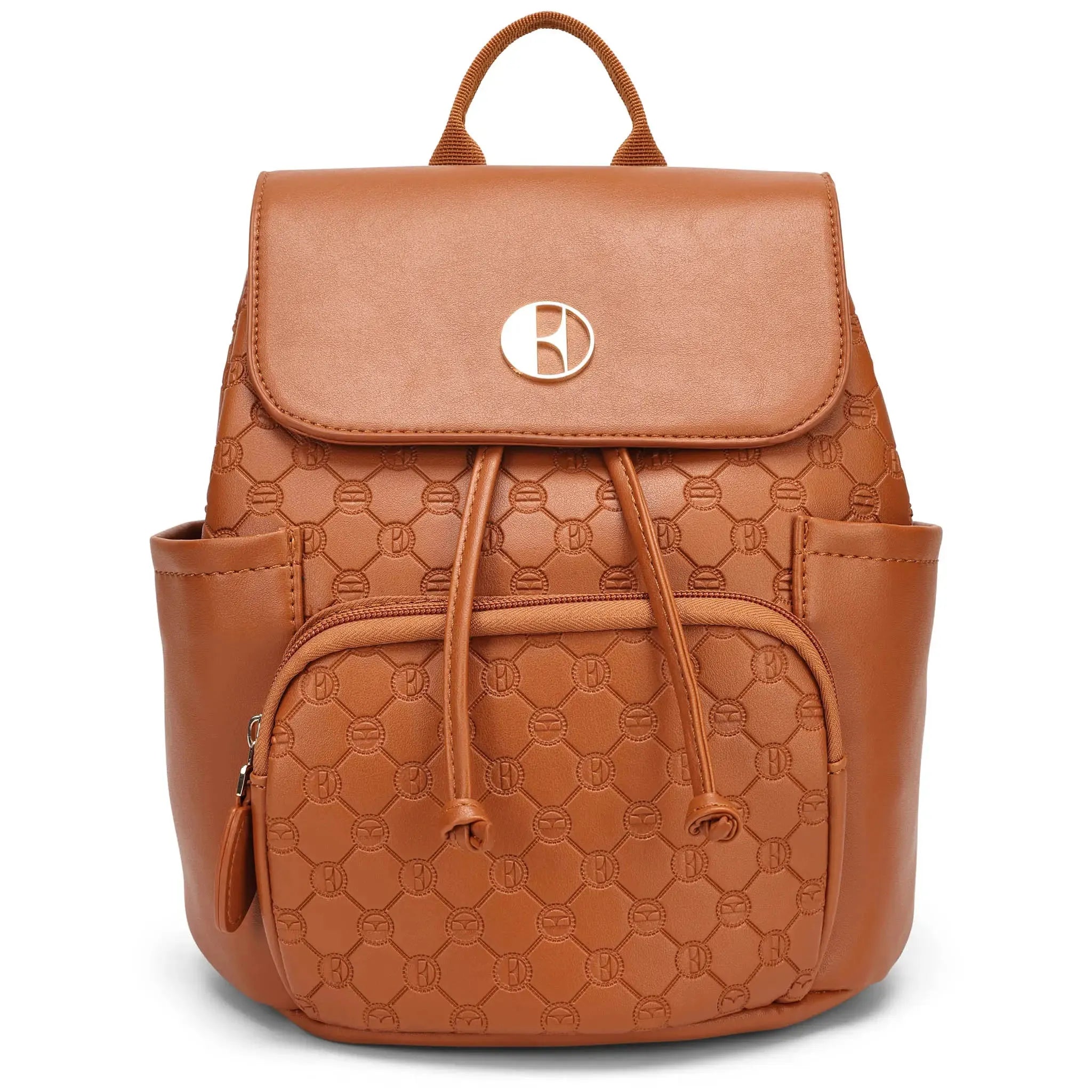 Compass 10L Mini-Rucksack aus veganem Leder mit Monogramm