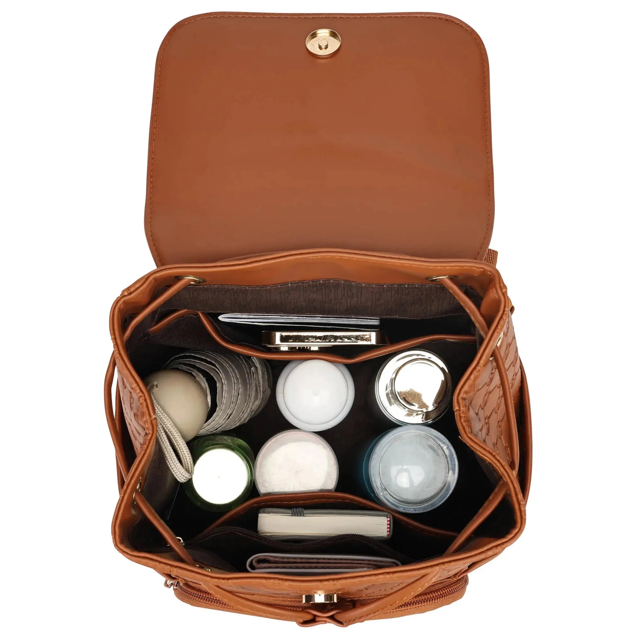 Compass 10L Mini-Rucksack aus veganem Leder mit Monogramm