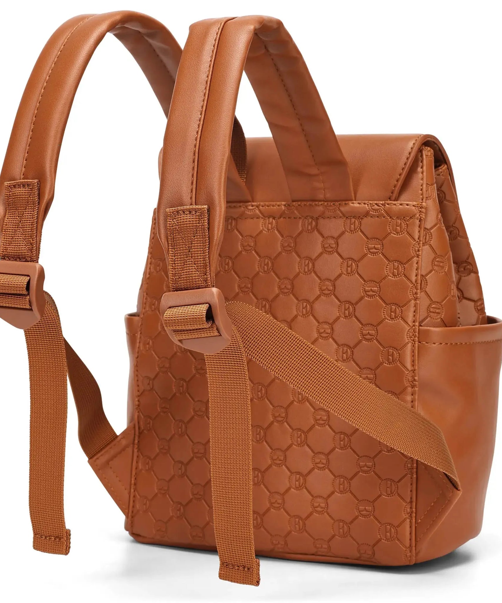 Compass 10L Mini-Rucksack aus veganem Leder mit Monogramm