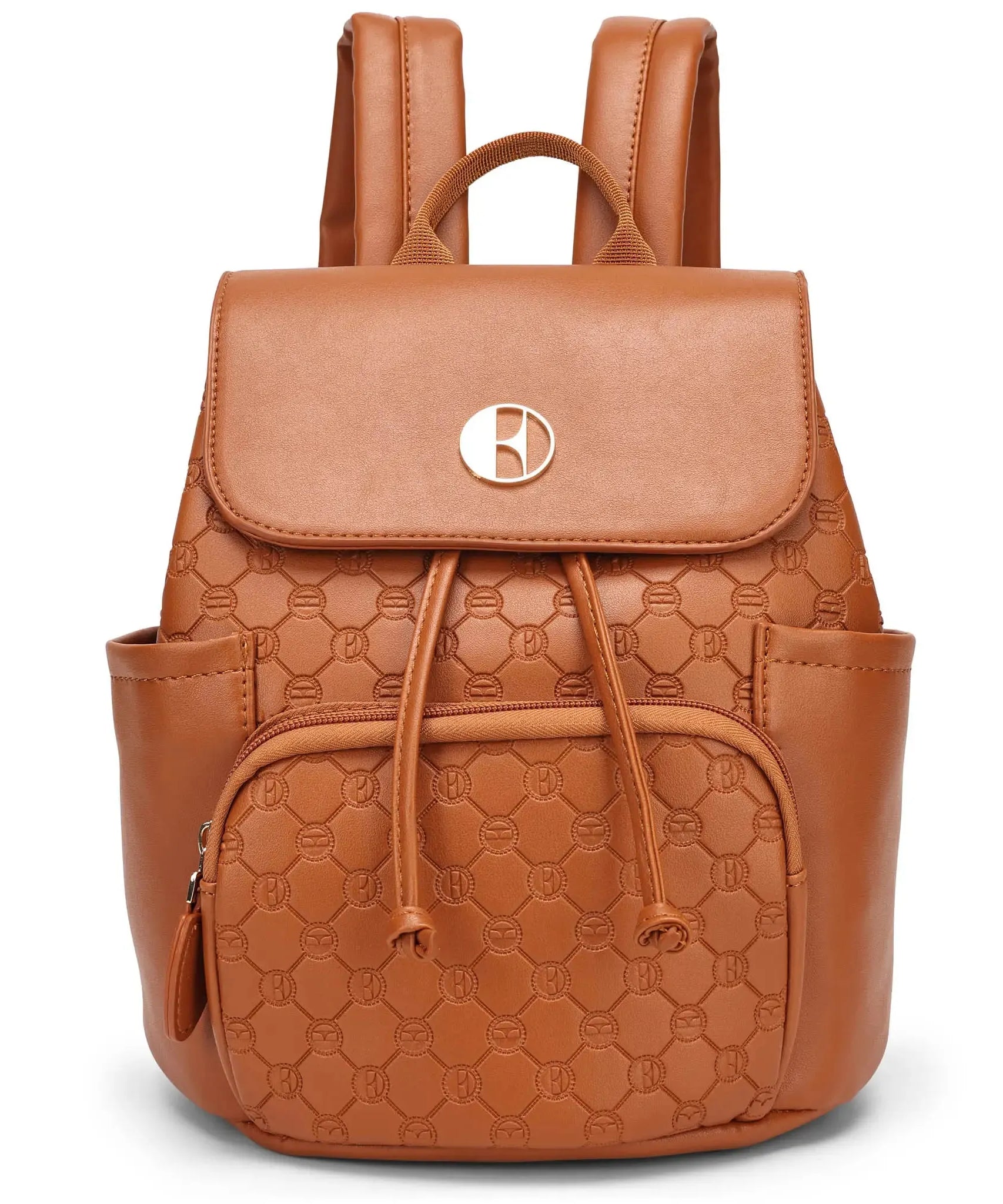 Compass 10L Mini-Rucksack aus veganem Leder mit Monogramm