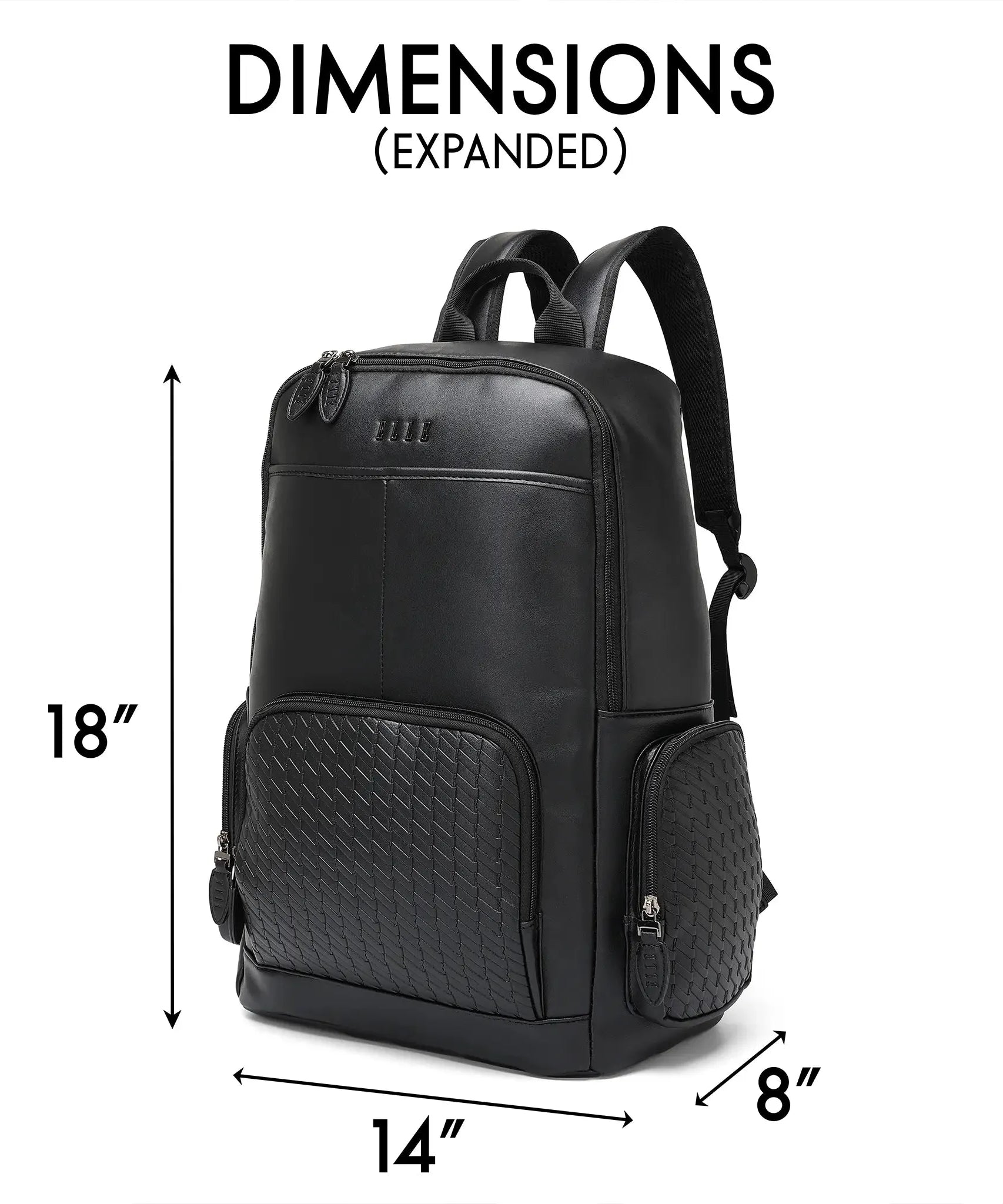 Leisure Luxe 33L Rucksack aus veganem Leder