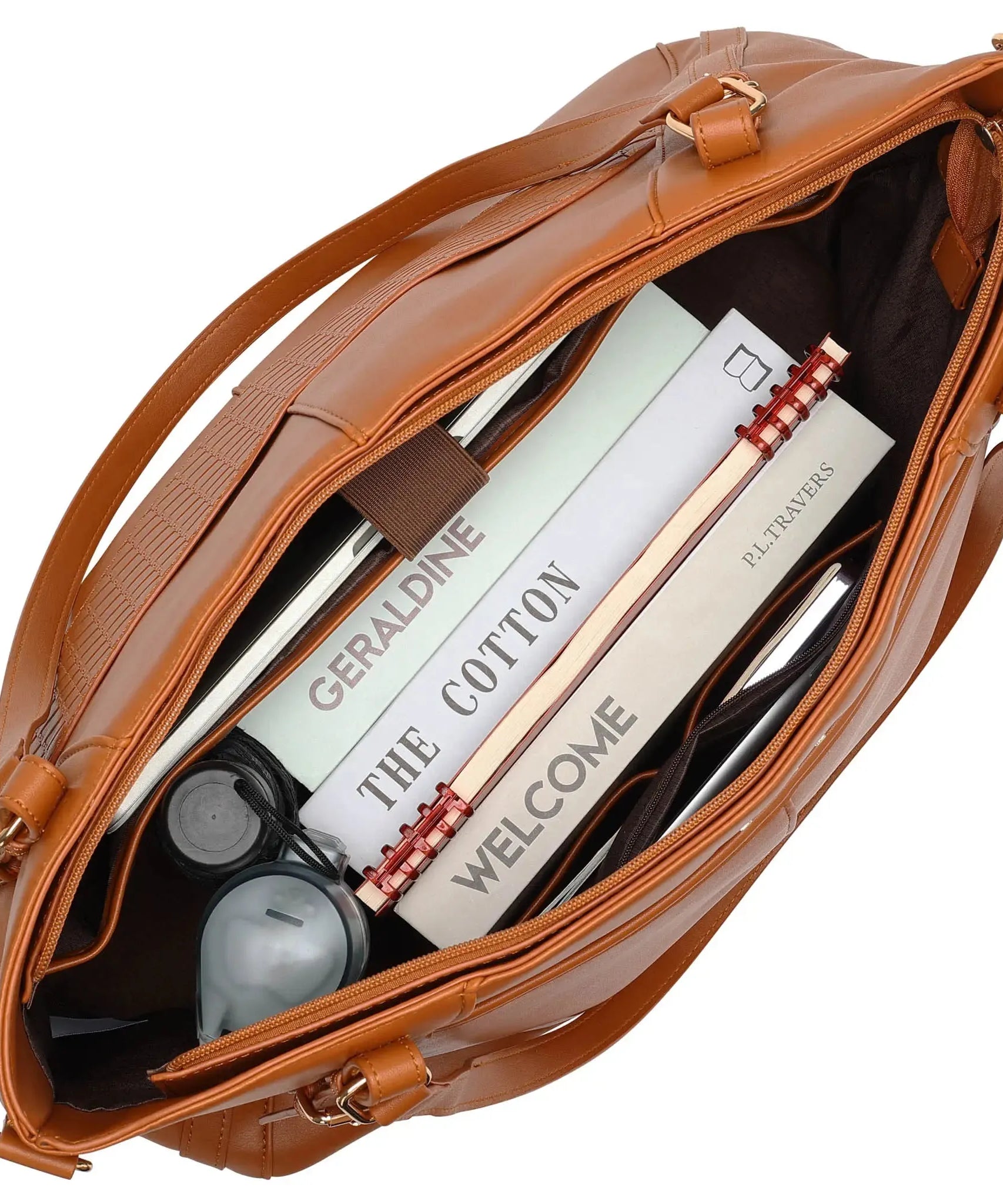 Freizeit Luxus 33L Weekender-Tasche aus veganem Leder