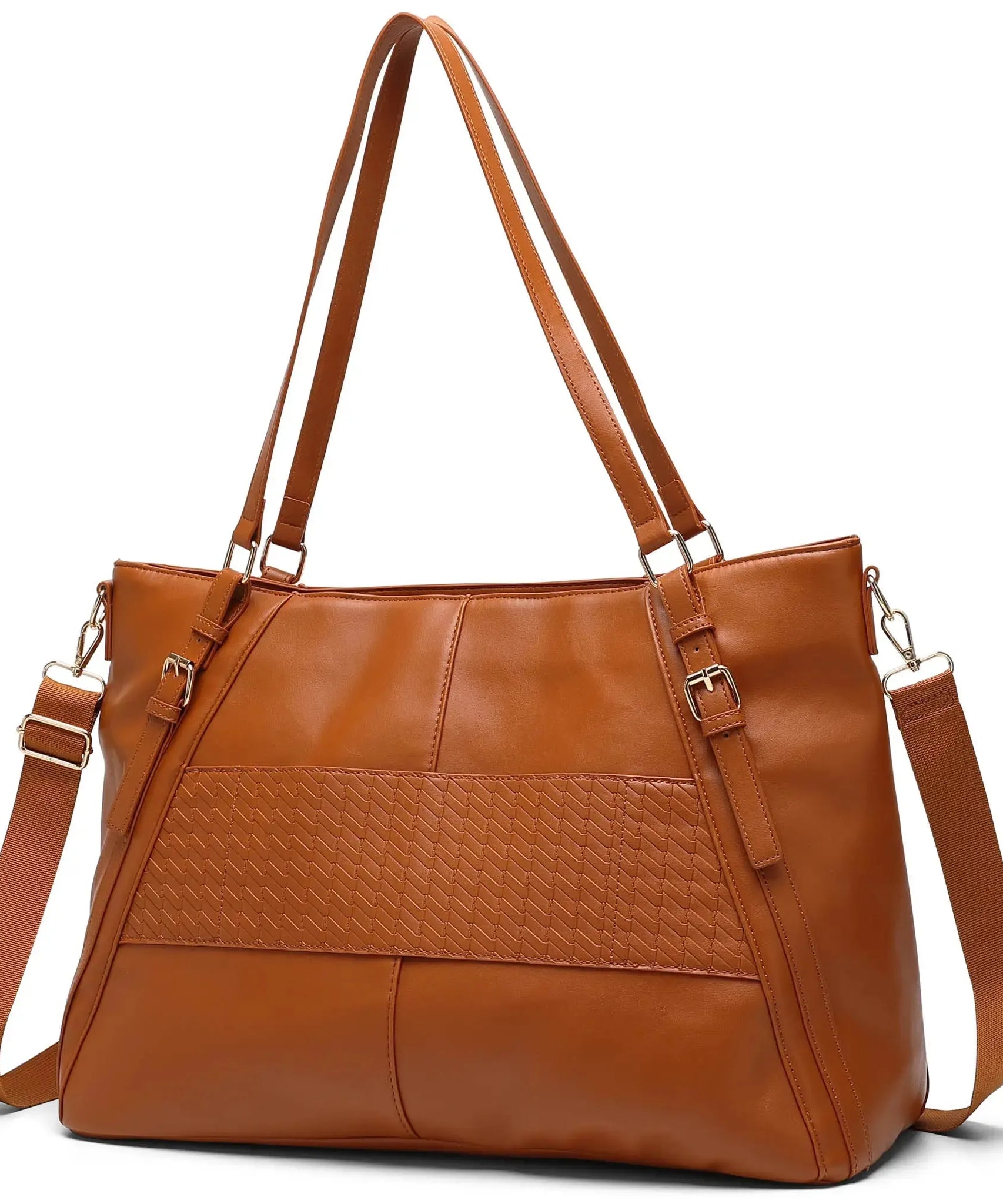 Freizeit Luxus 33L Weekender-Tasche aus veganem Leder