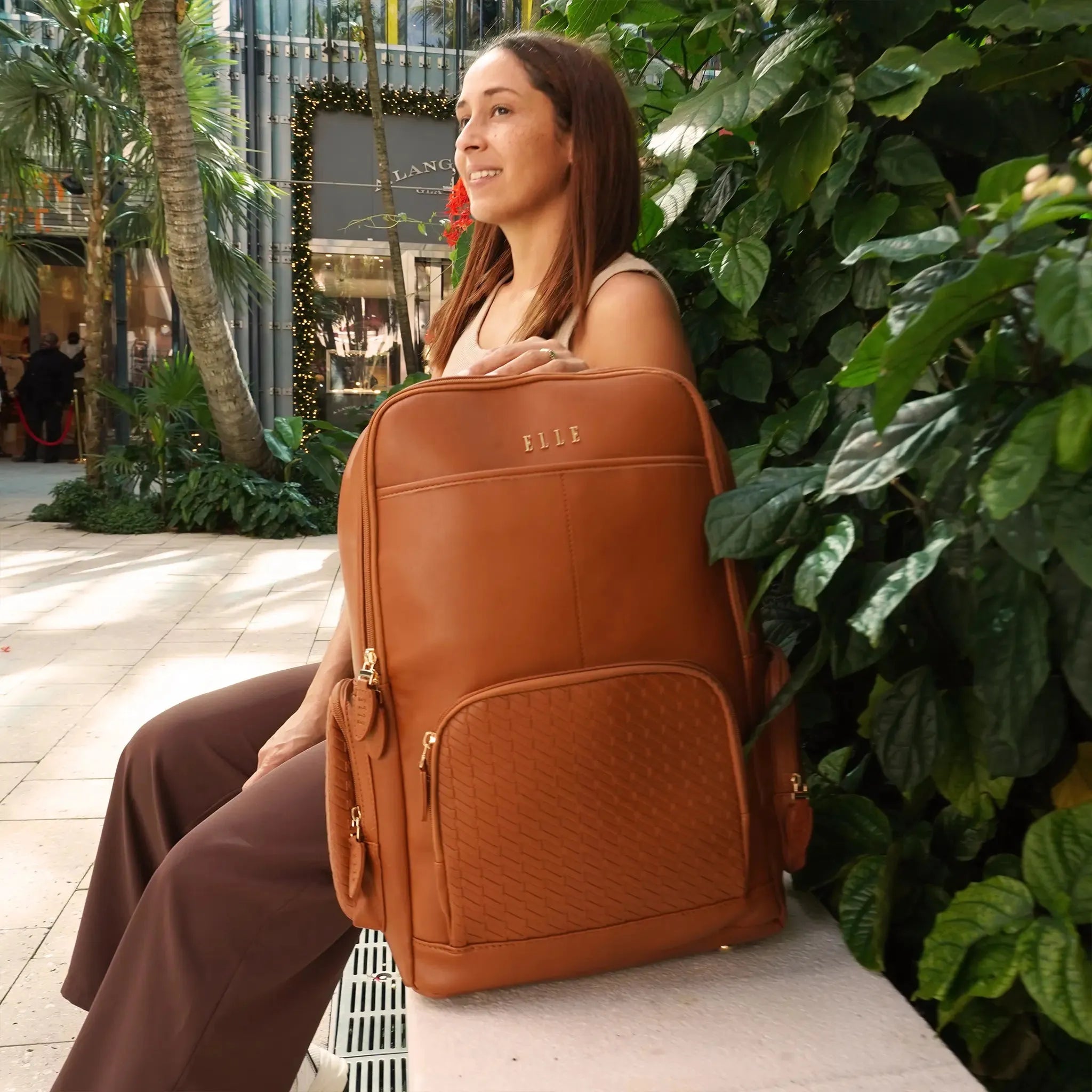 Leisure Luxe 33L Vegan Leather Backpack