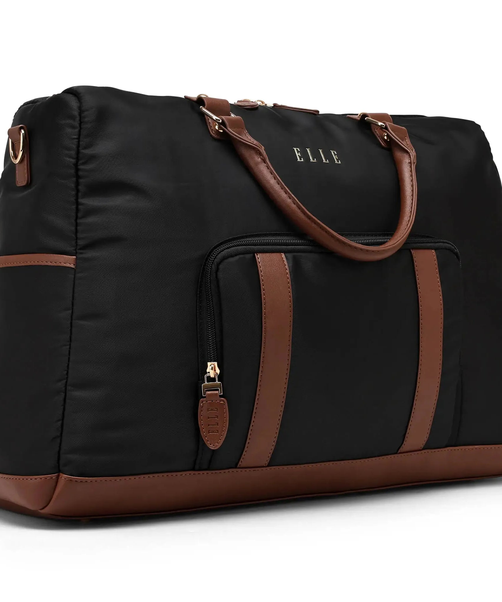 Luxe Journey 30L Reisetasche aus Twill und veganem Leder