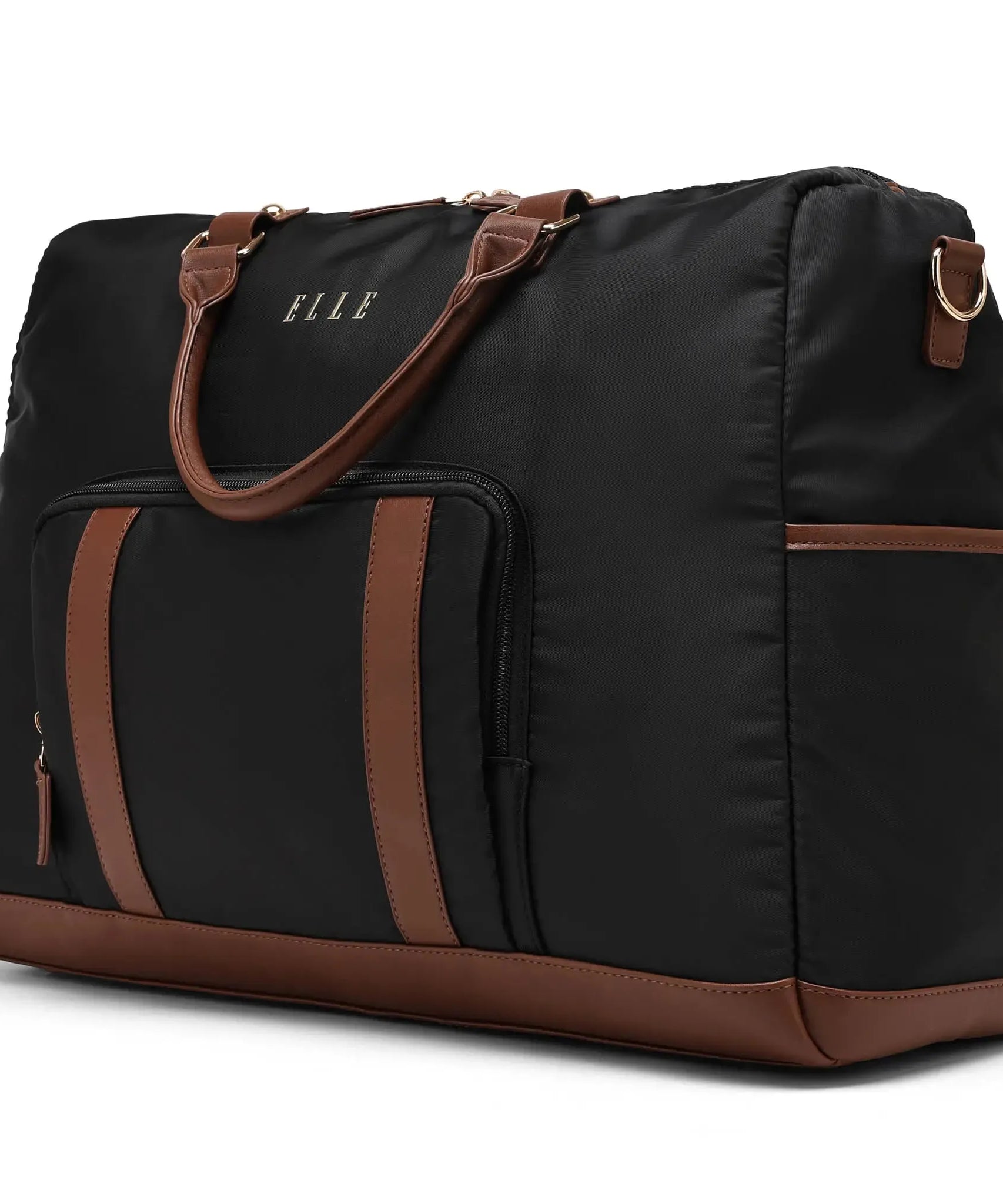 Luxe Journey 30L Reisetasche aus Twill und veganem Leder